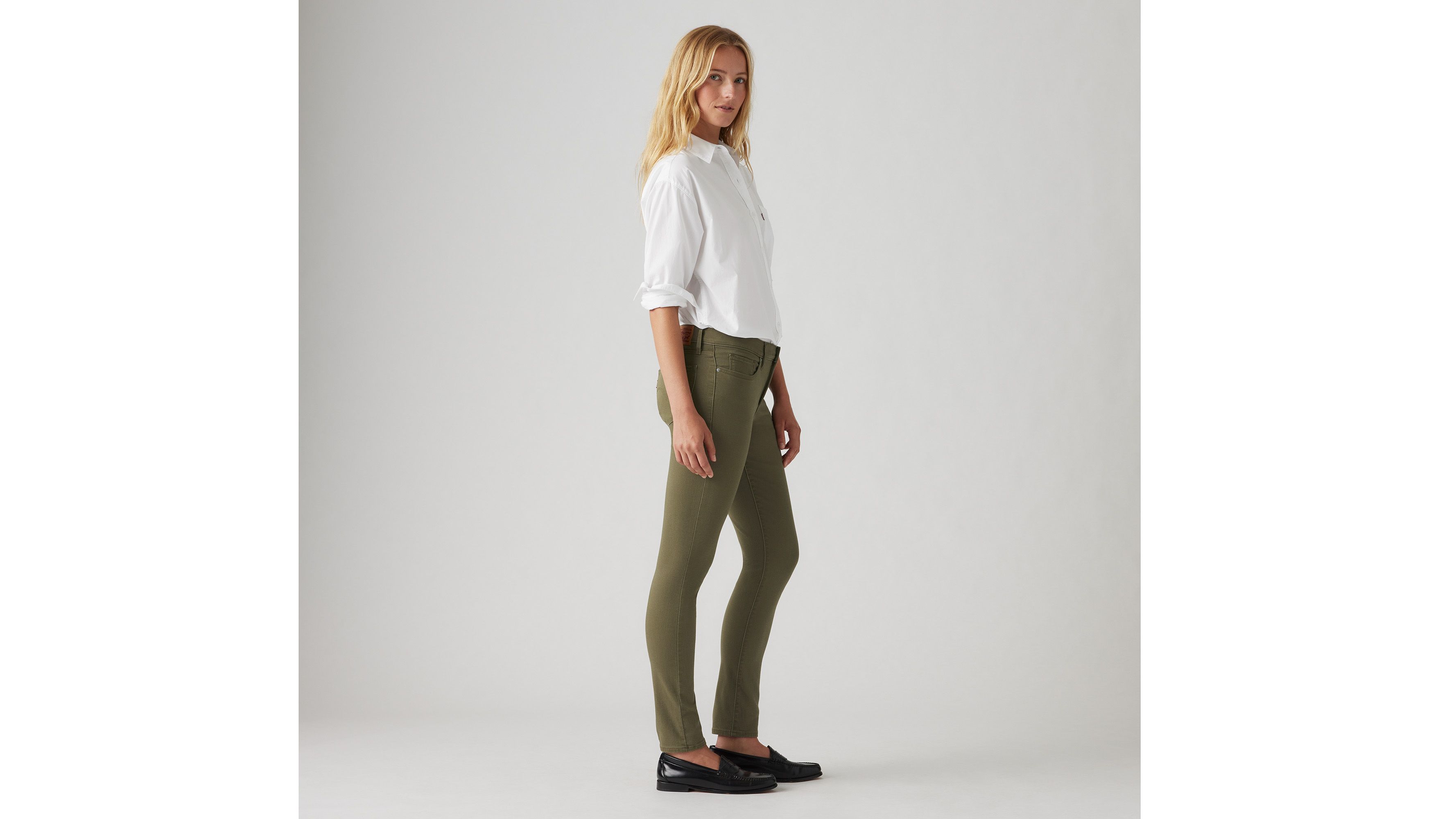 Levi's Women's 311 Mid-rise Shaping Skinny Jeans In Ivy Green