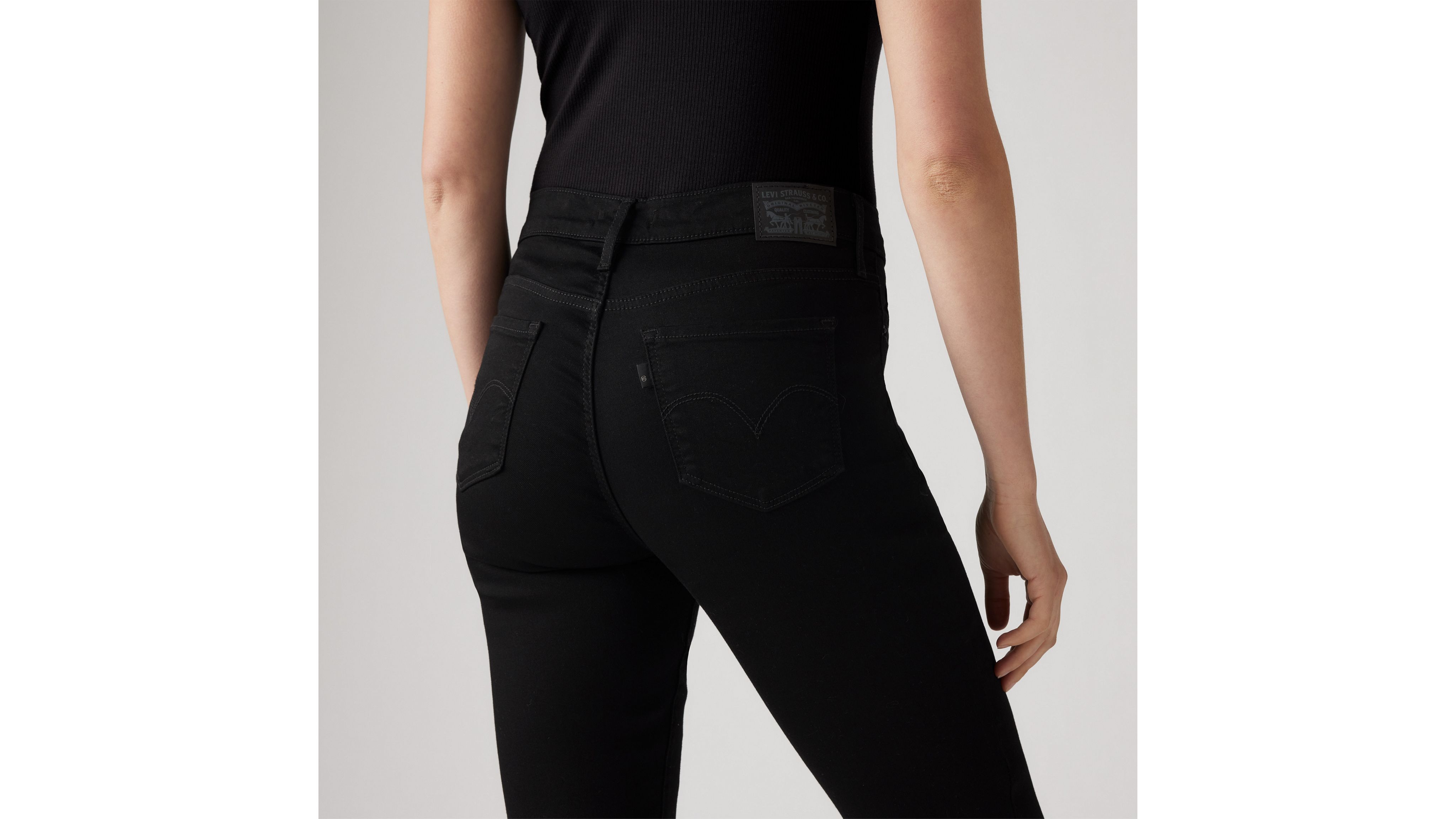 Shop Levi's 312 Shaping Slim Jeans In Soft Black