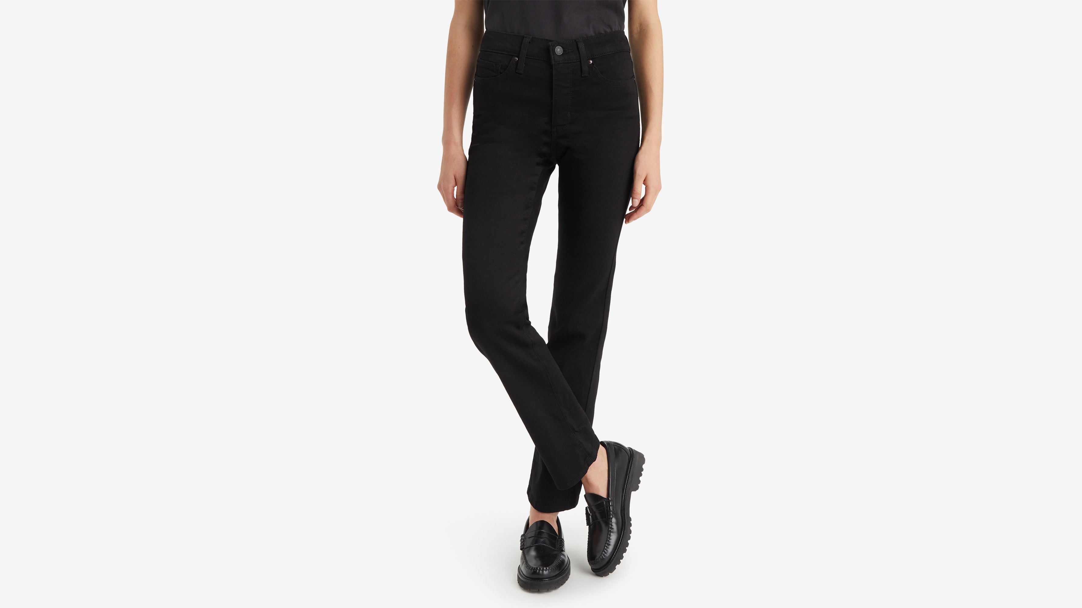 314™ Shaping Straight Jeans - Black | Levi's® AD