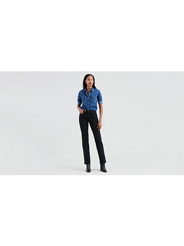 리바이스 Levi 314 Shaping Straight Womens Jeans,Ultra Black