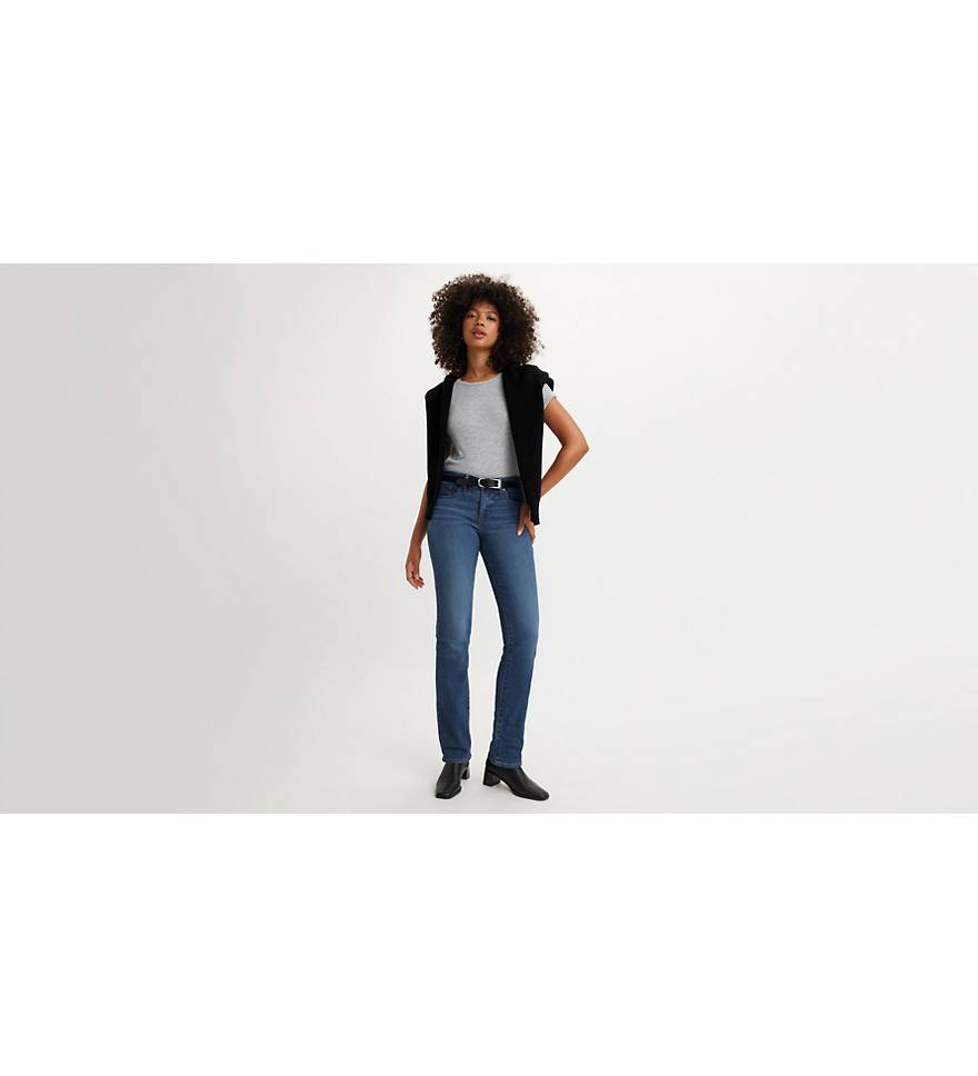 Denim & Co. Easy Stretch Regular Slim-Straight Jeans 
