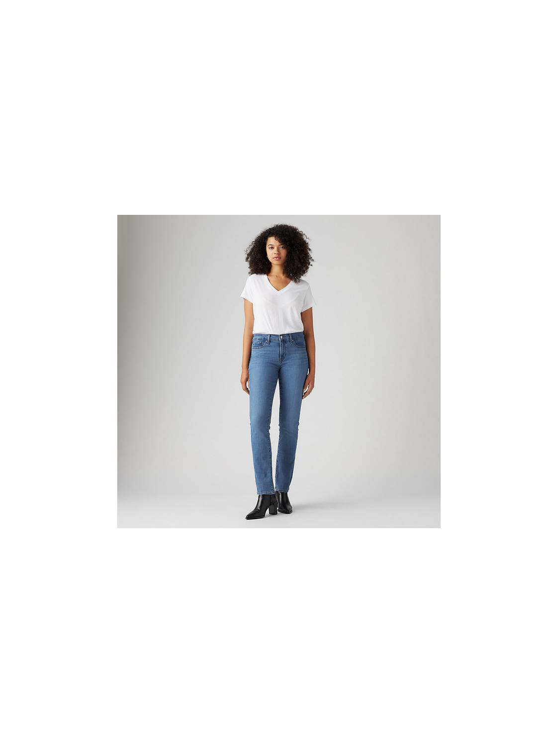 Jeans Levis 314 Straight Para Dama Original - Talla:8/29 - AZUL CLARO