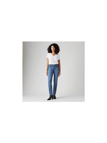 리바이스 Levi 314 Shaping Straight Womens Jeans,Lapis Gem - Medium Wash