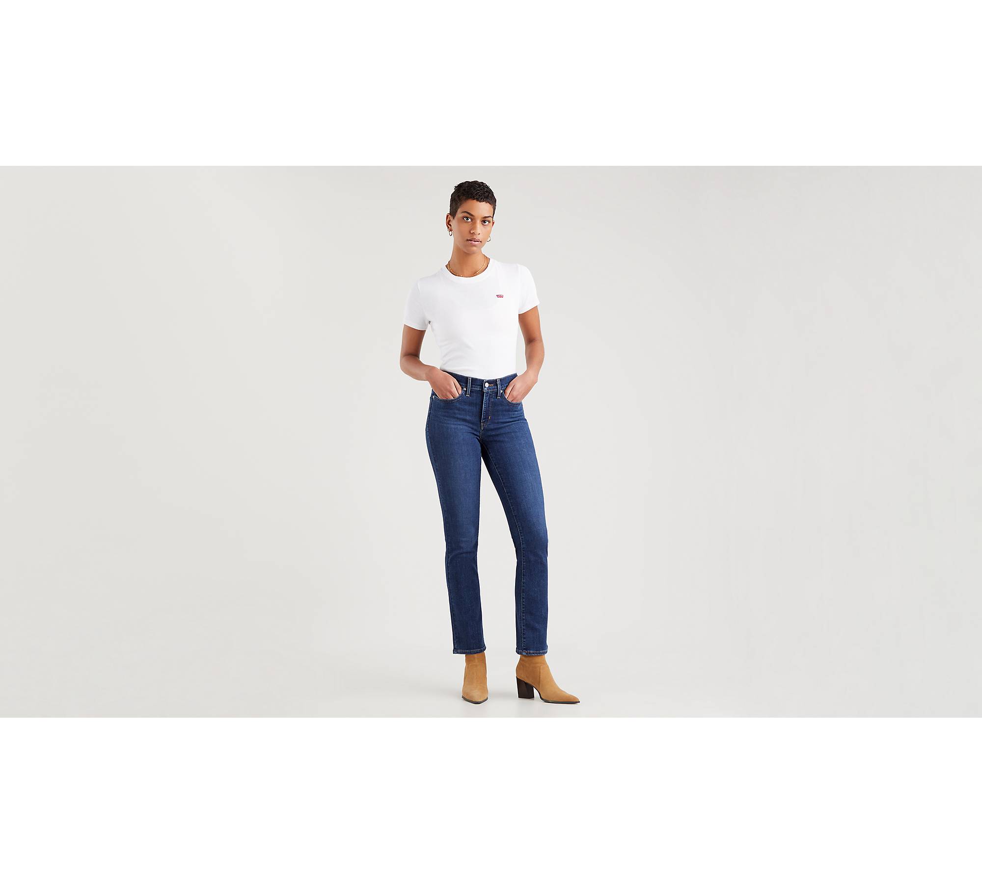 314™ Shaping Straight Jeans - Blue | Levi's® AT