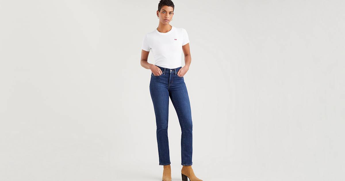 314™ Shaping Straight Jeans - Blue | Levi's® IE