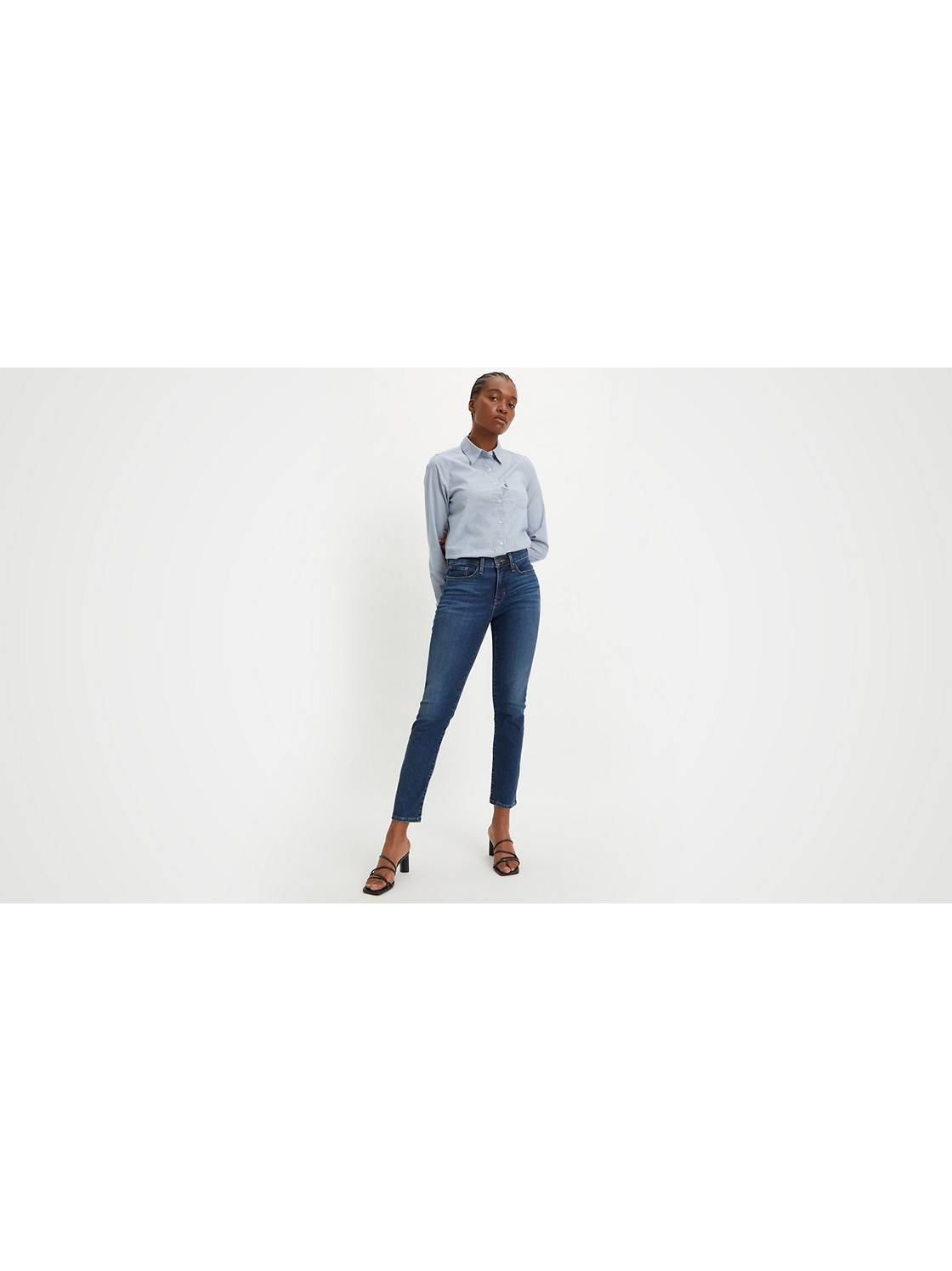 Mid-rise straight jeans - Women