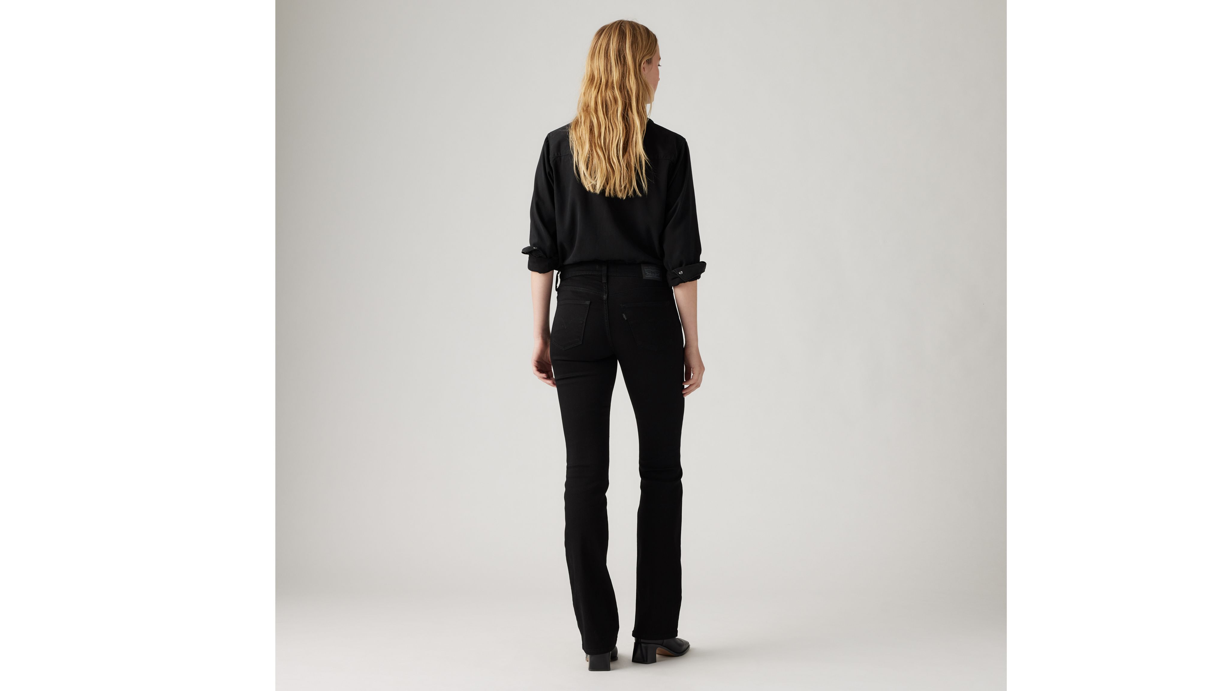 Levi's 315 Shaping Bootcut Jeans In Soft Black