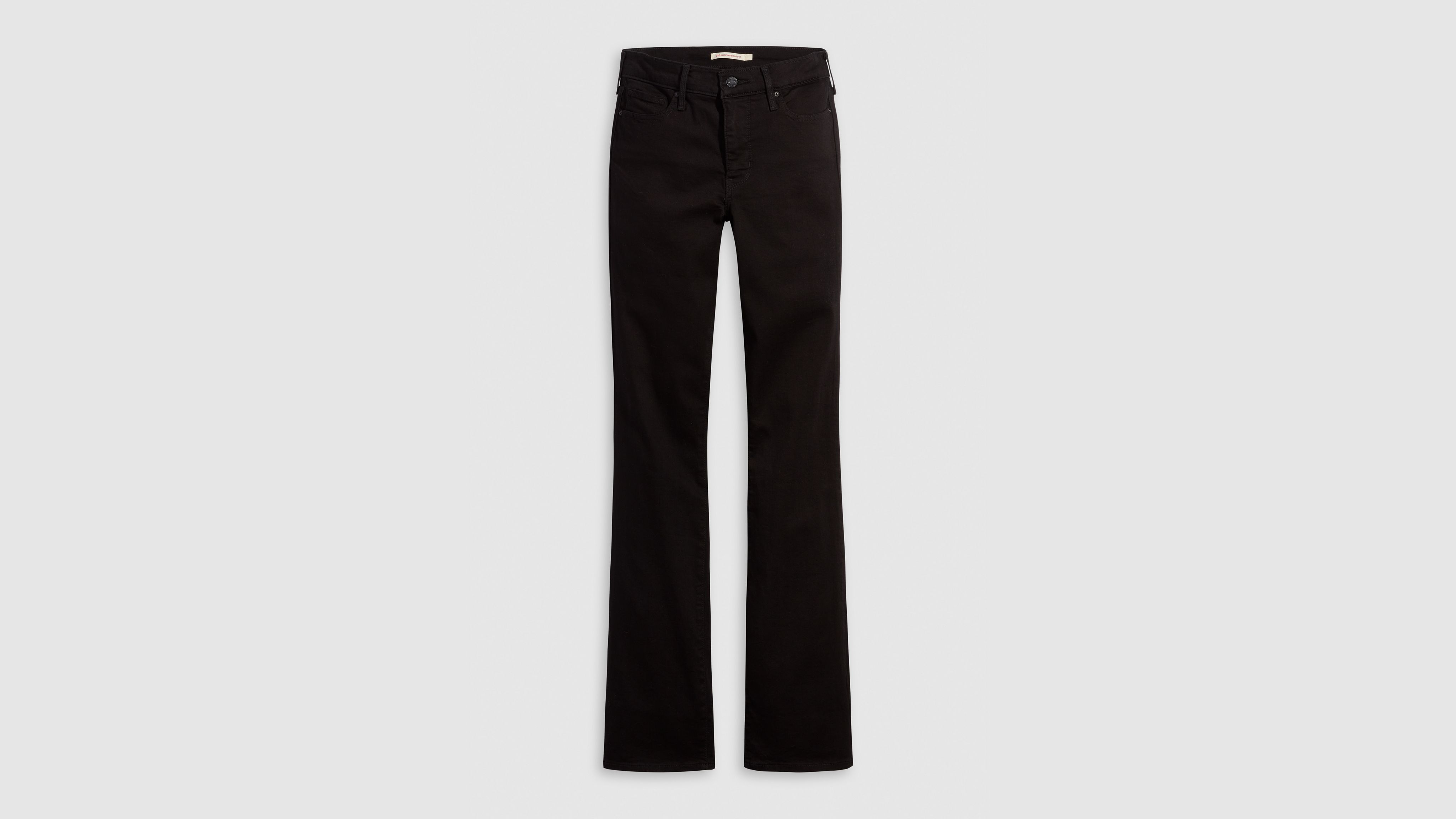 Levi's 315 Shaping Bootcut Jeans, Soft Black at John Lewis & Partners