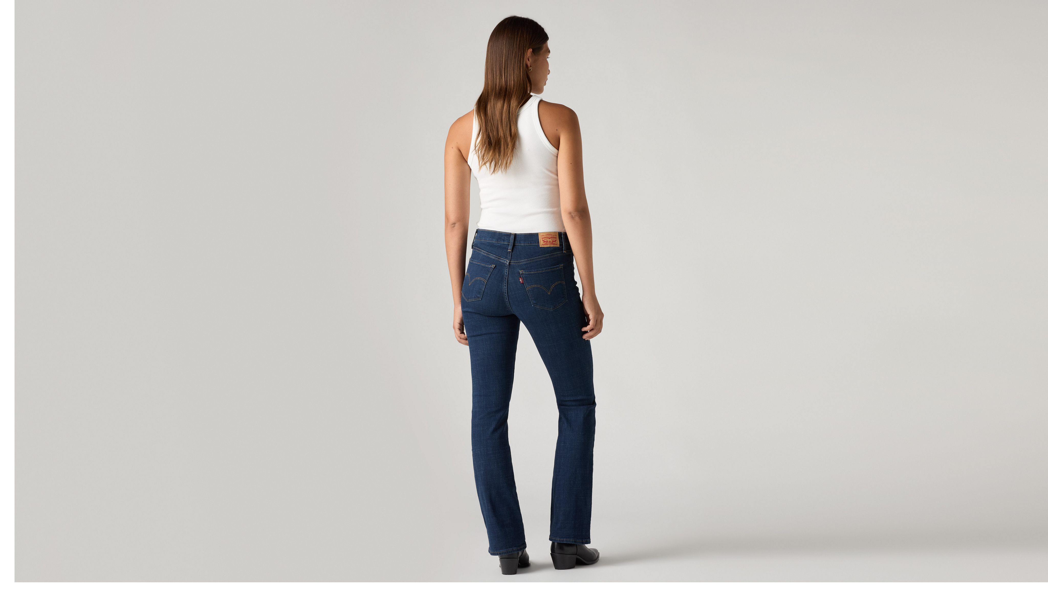 Jeans Donna Vita Alta Shaping Bootcut - DUHGBNE - Moda Curvy Con Gamba Larga, Leggermente Elasticizzato, Per Ogni Occasione