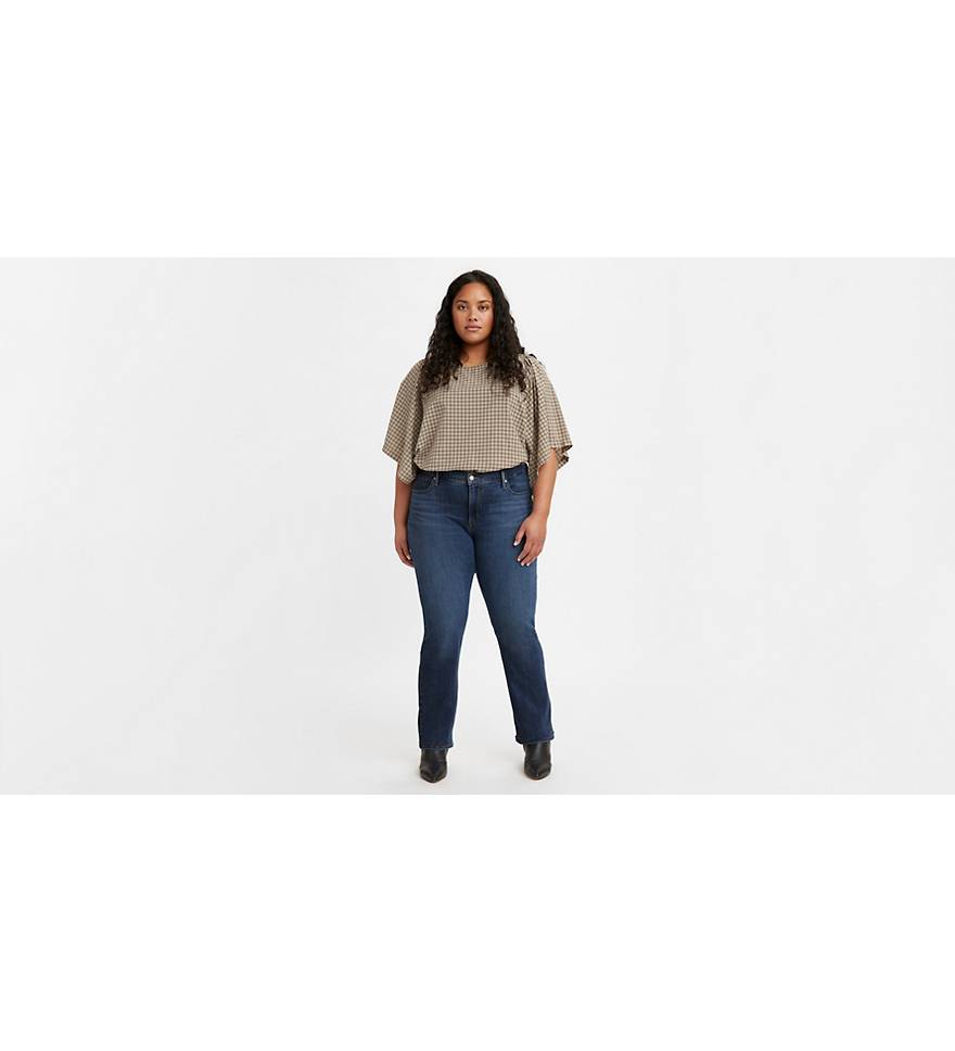 314 Shaping Straight Fit Women's Jeans (plus Size) - Dark Wash | Levi's® US