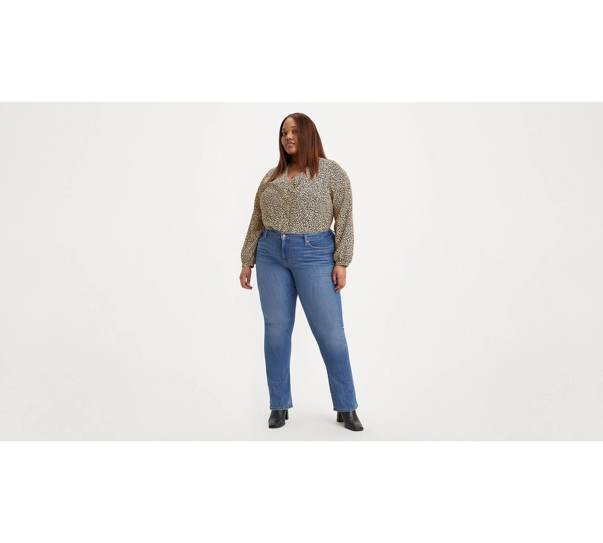Levis Womens Plus-Size classic Straight Jeans, Simply White, 37 (US 20) R 