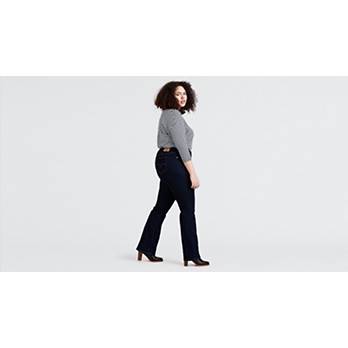 JM Collection Women's Plus Stretch Flat Front Bootcut Pants Size