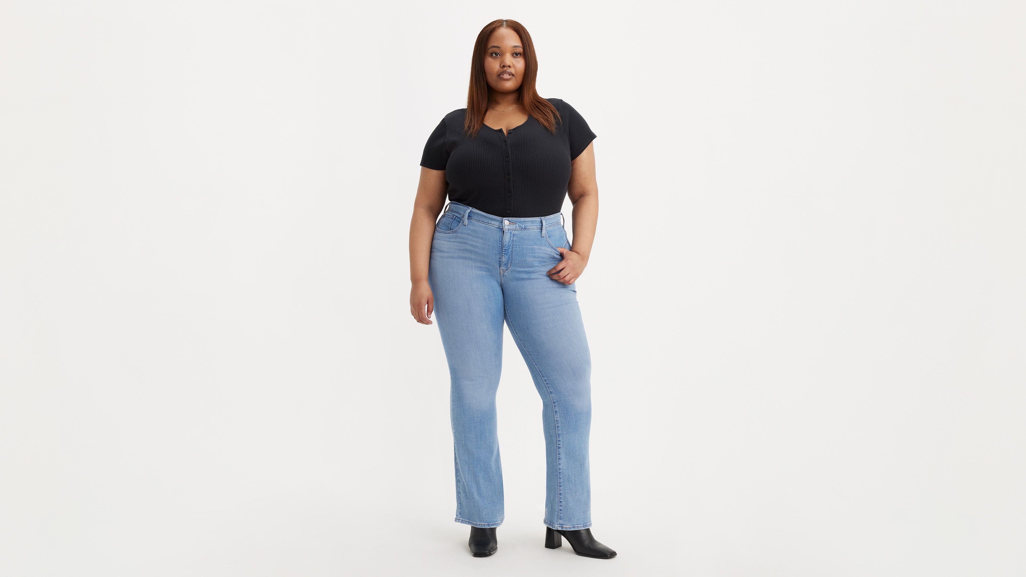 Levi's Plus Size 315 Mid-rise Shaping Bootcut Jeans In Lapis Topic Plus