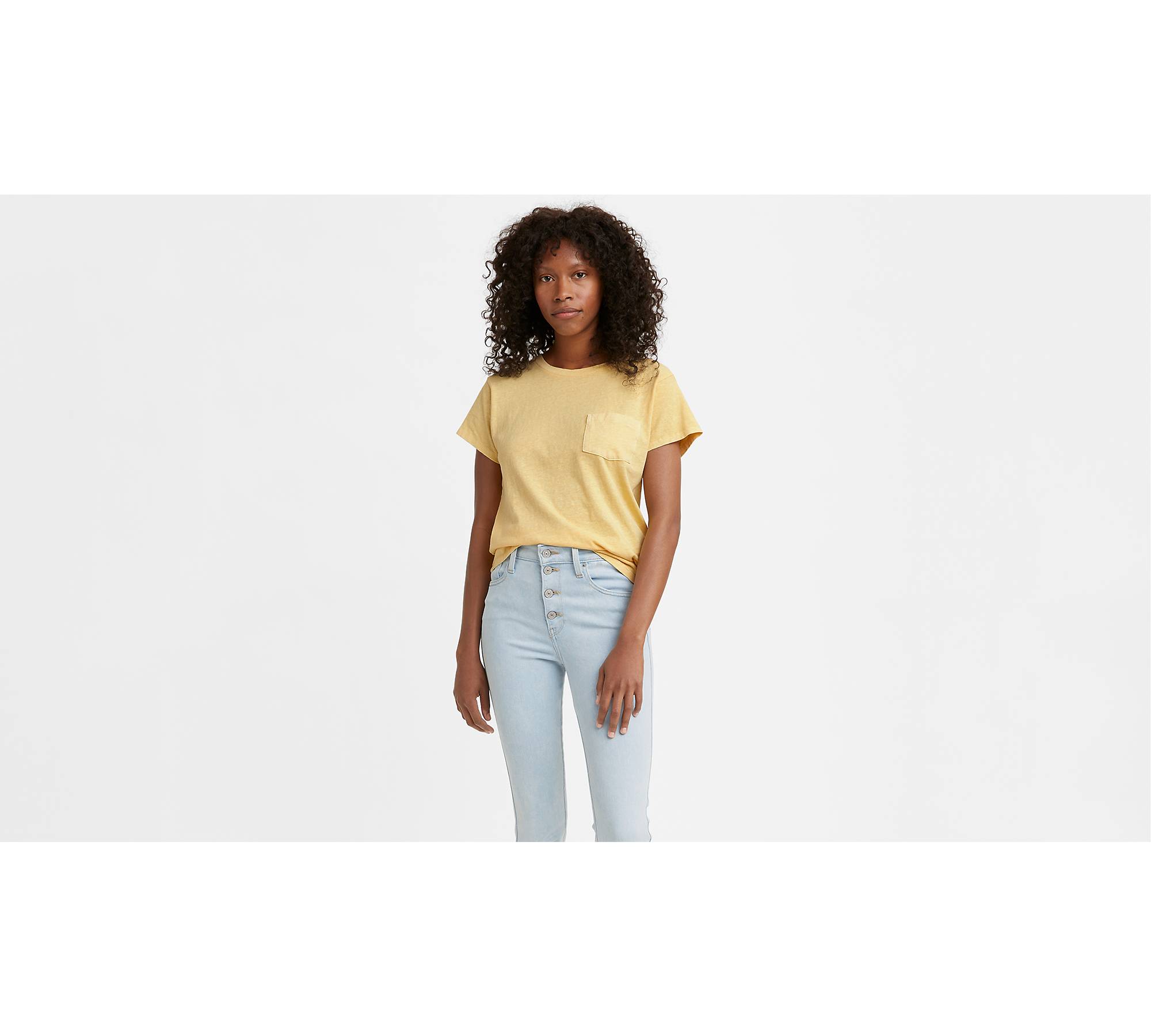 Arlo Garment-dye Crewneck T-shirt - Yellow | Levi's® CA