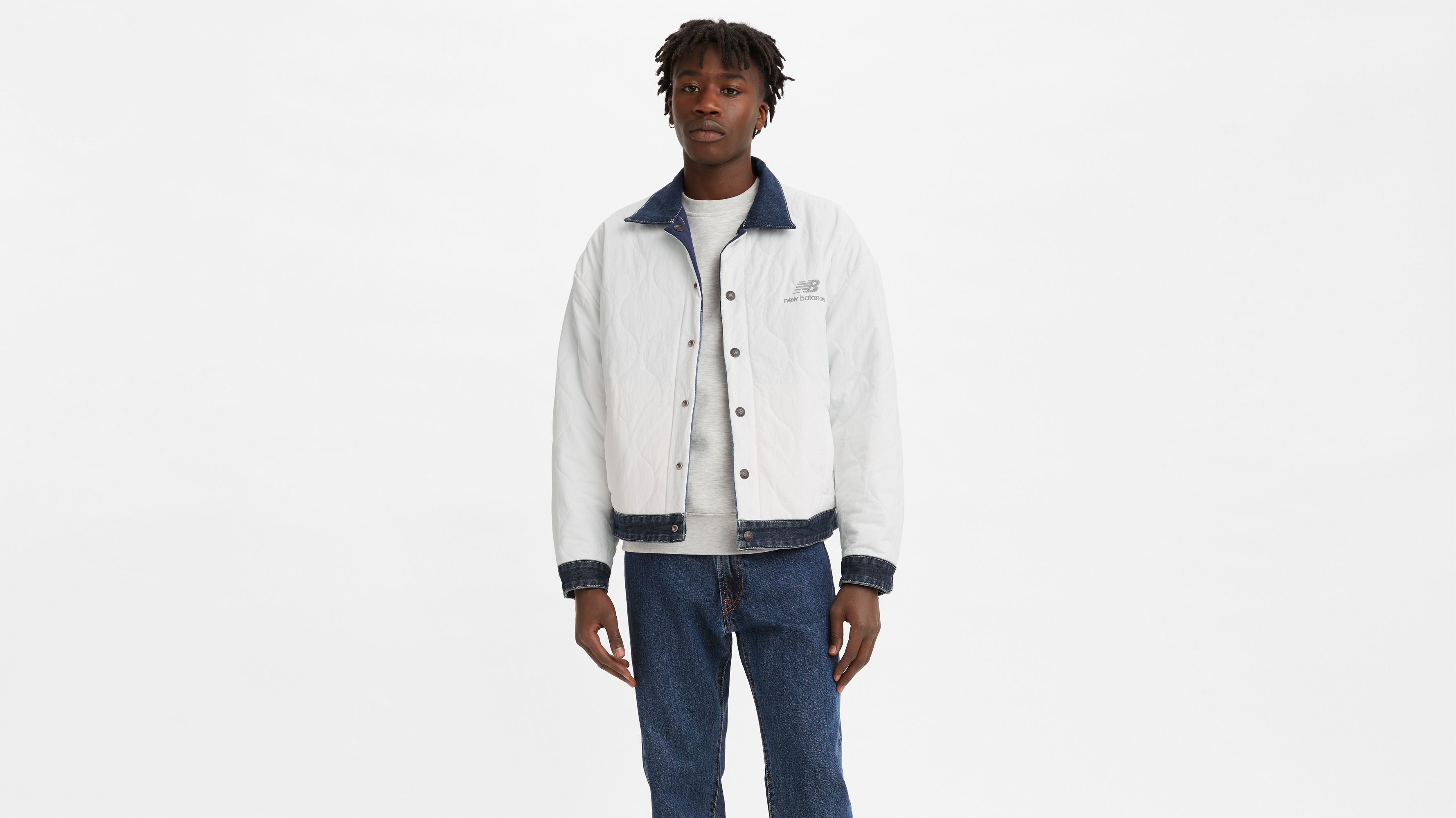 Levi's® X New Balance Reversible Trucker Jacket - Medium Wash | Levi's® US