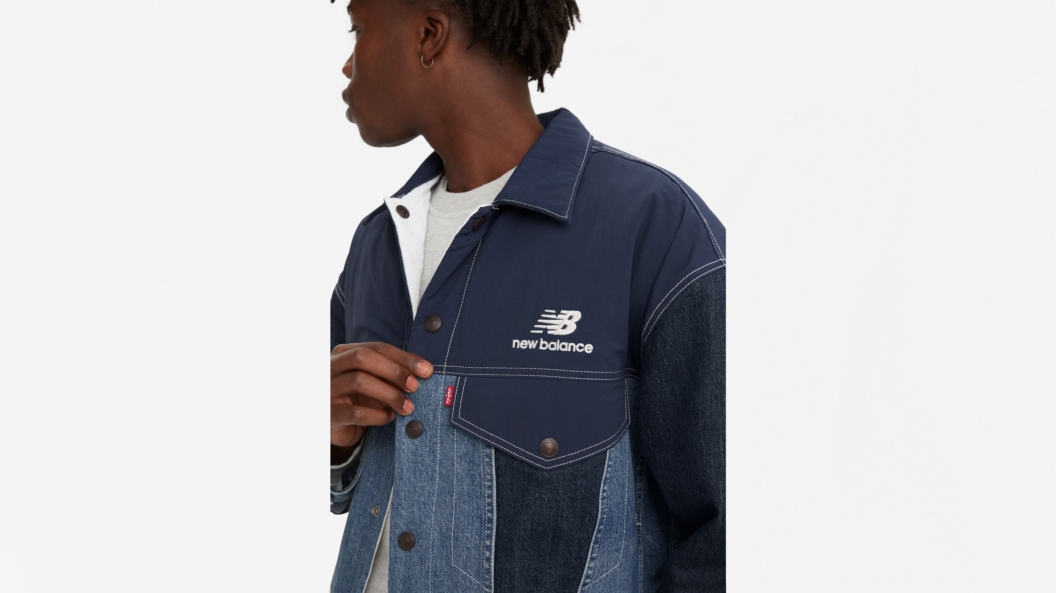 Levi's® X New Balance Reversible Trucker Jacket - Medium Wash | Levi's® US