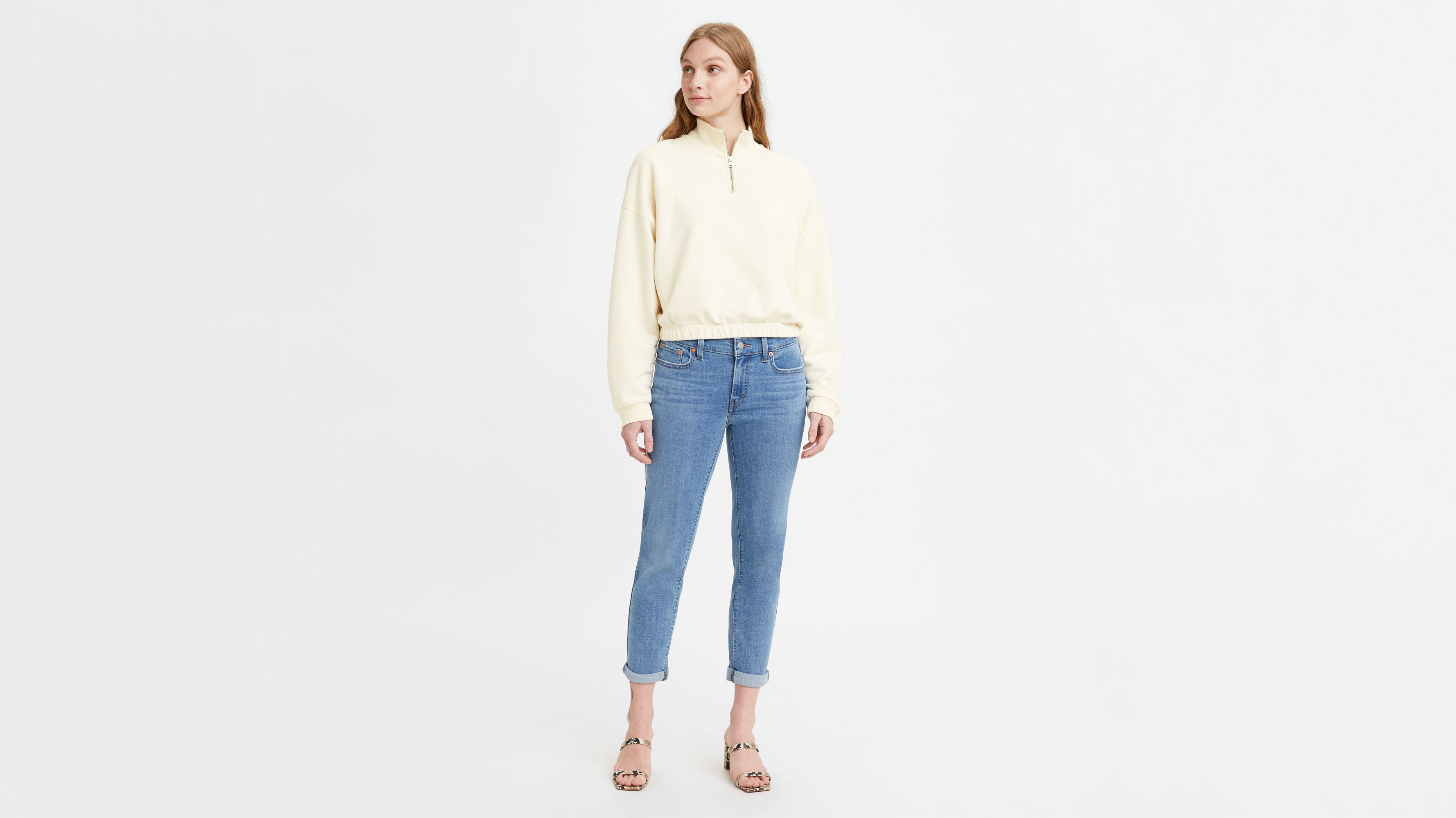 Boyfriend Mid Rise Women's Jeans - Medium Wash | Levi's® US