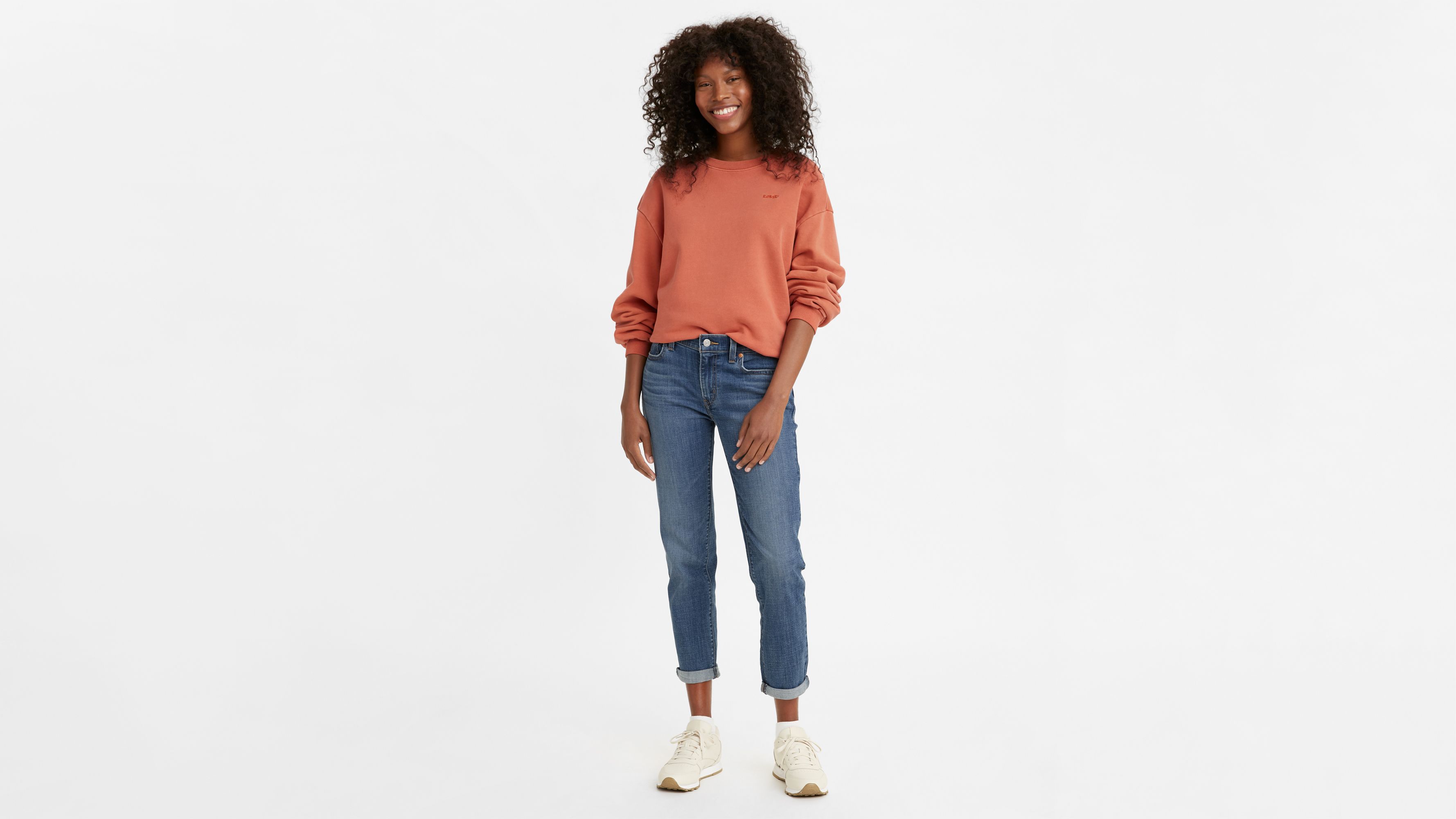 Boyfriend Mid Rise Women's Jeans