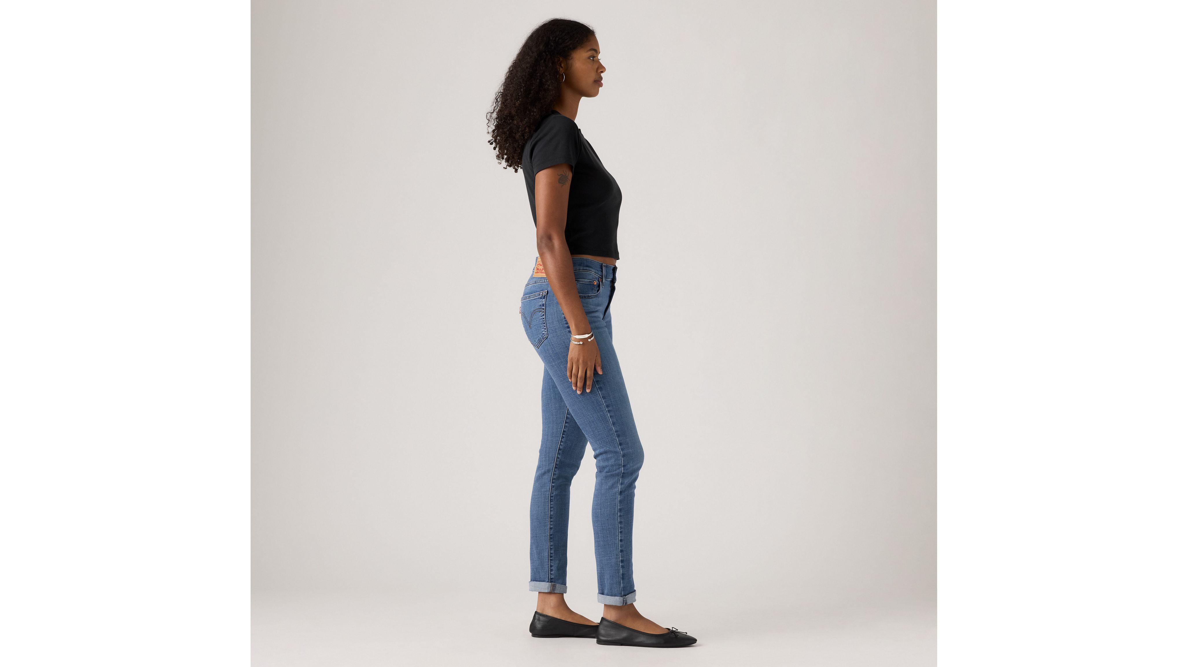 Boyfriend Mid Rise Women's Jeans - Medium Wash