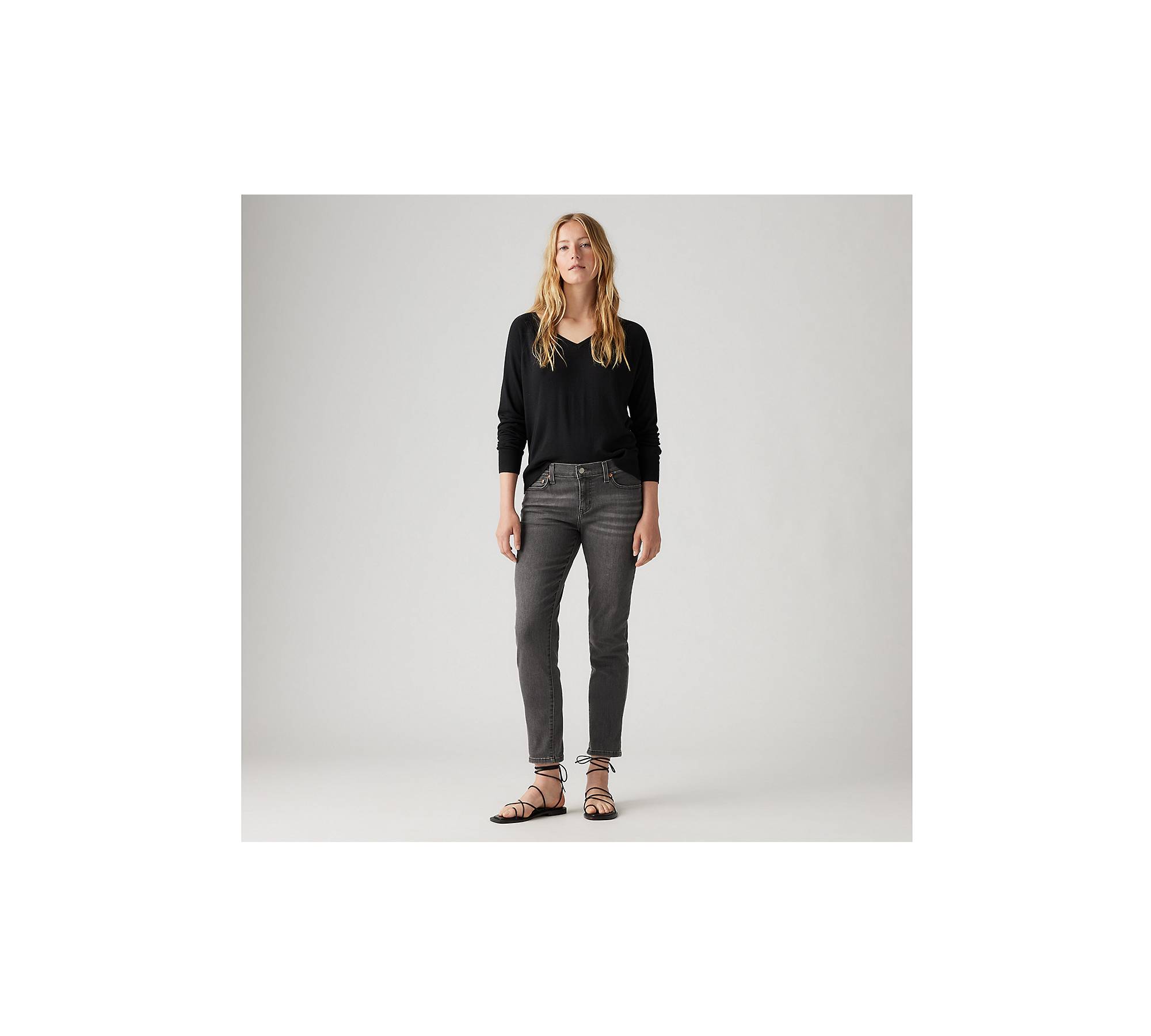 Mid Rise Women's Jeans - Black | Levi's®