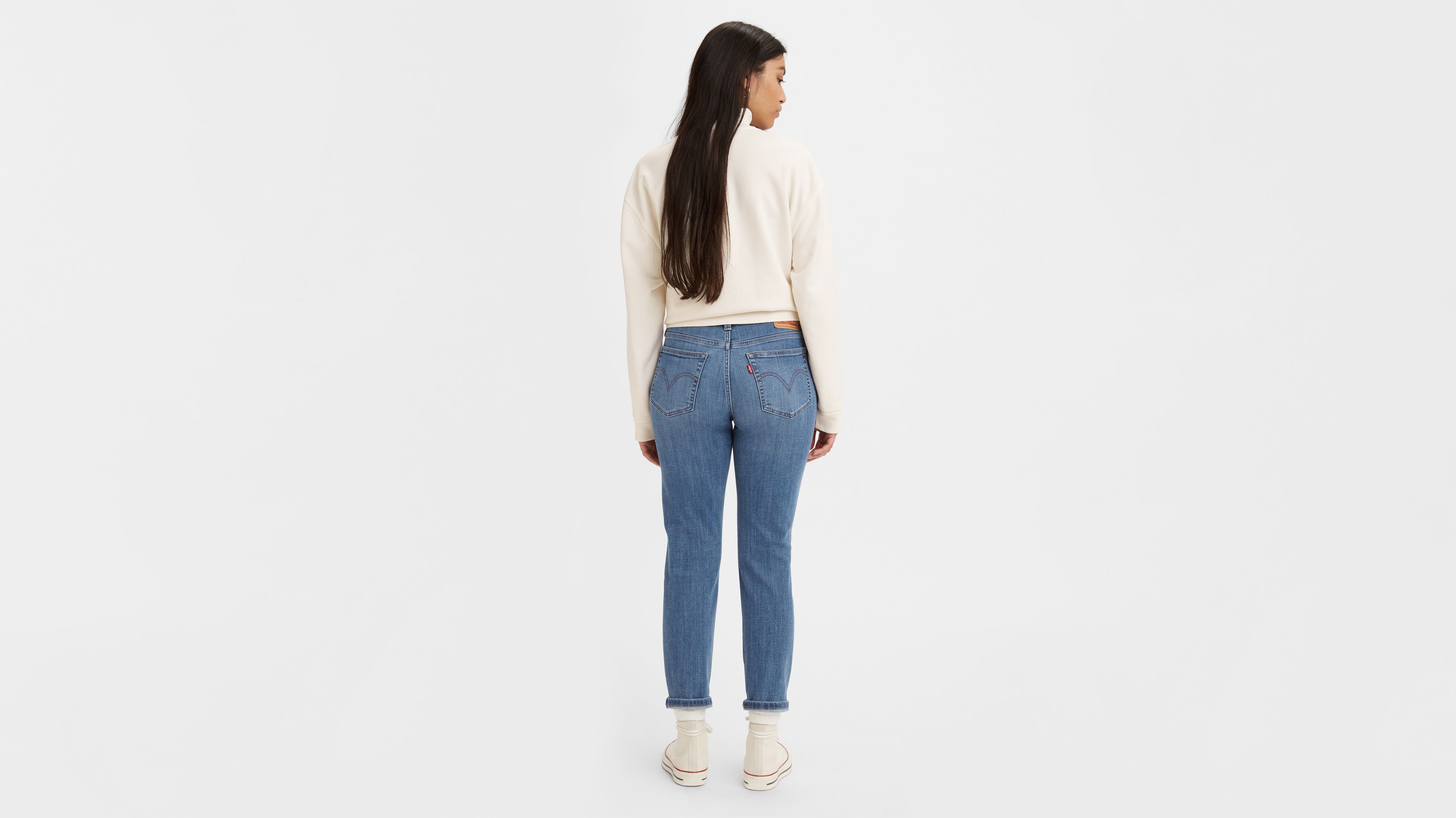 Boyfriend Mid Rise Women's Jeans - Dark Wash | Levi's® US