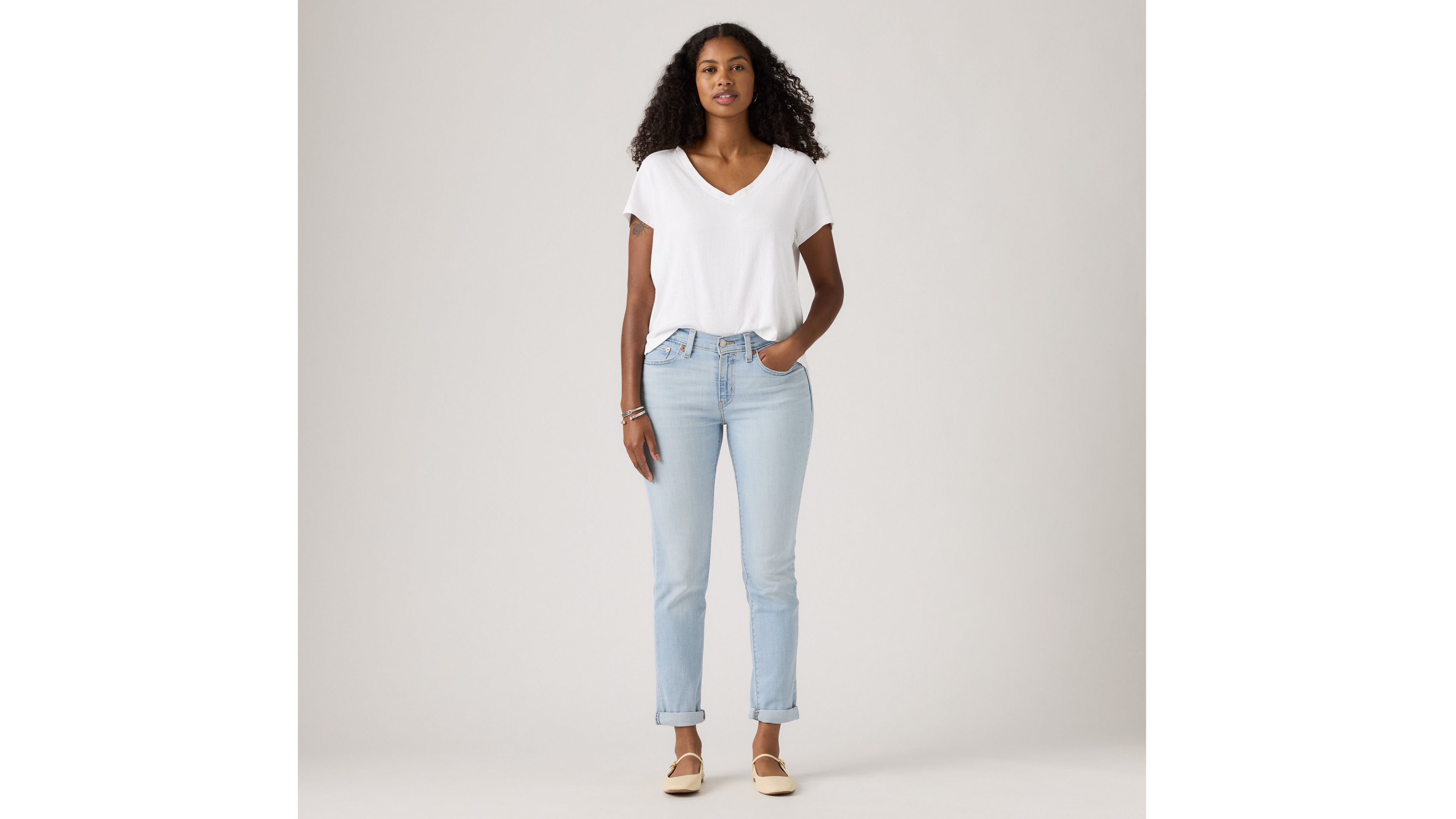 Mid Rise Boyfriend Women's Jeans