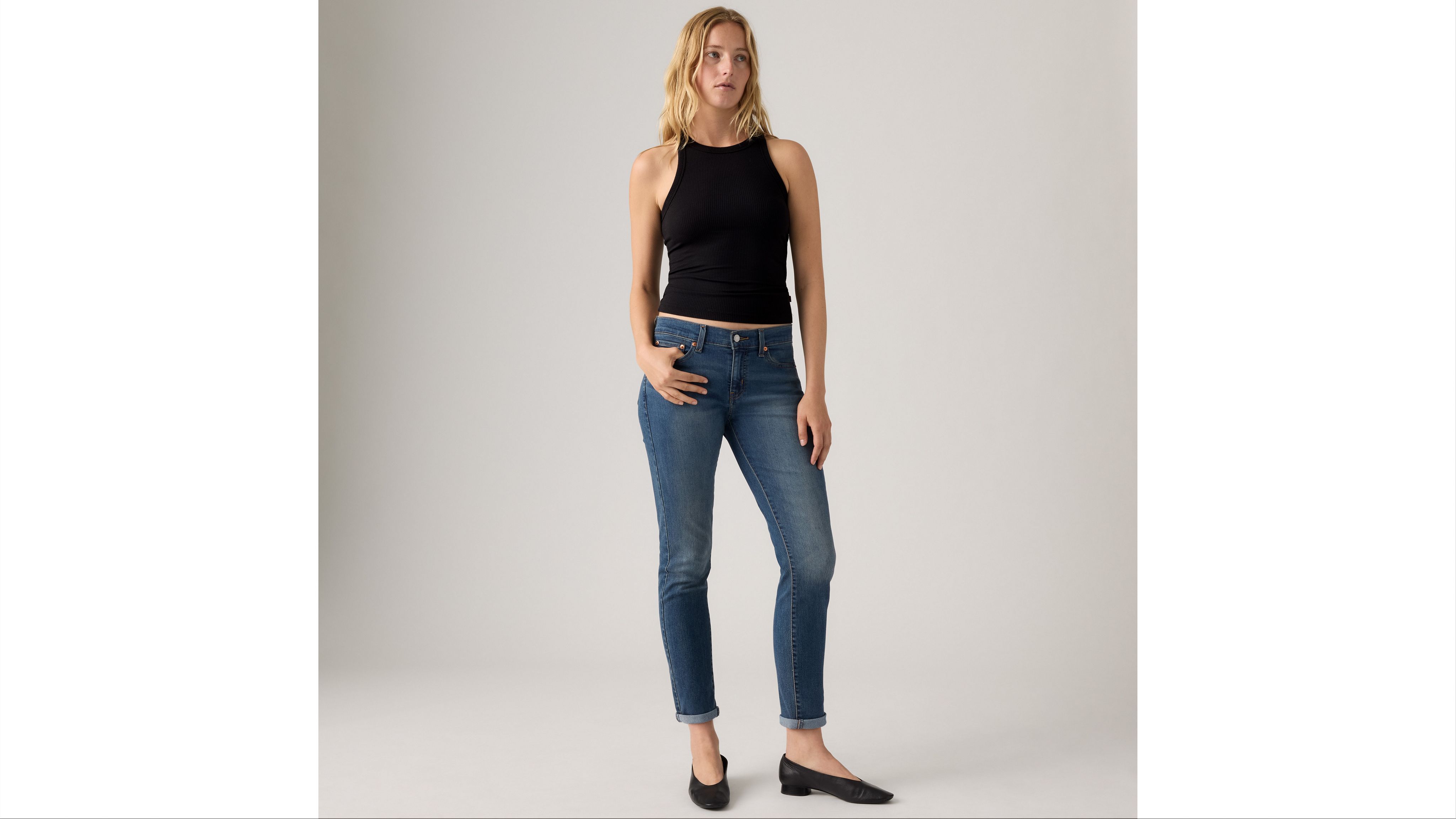 Boyfriend Mid Rise Women's Jeans 1