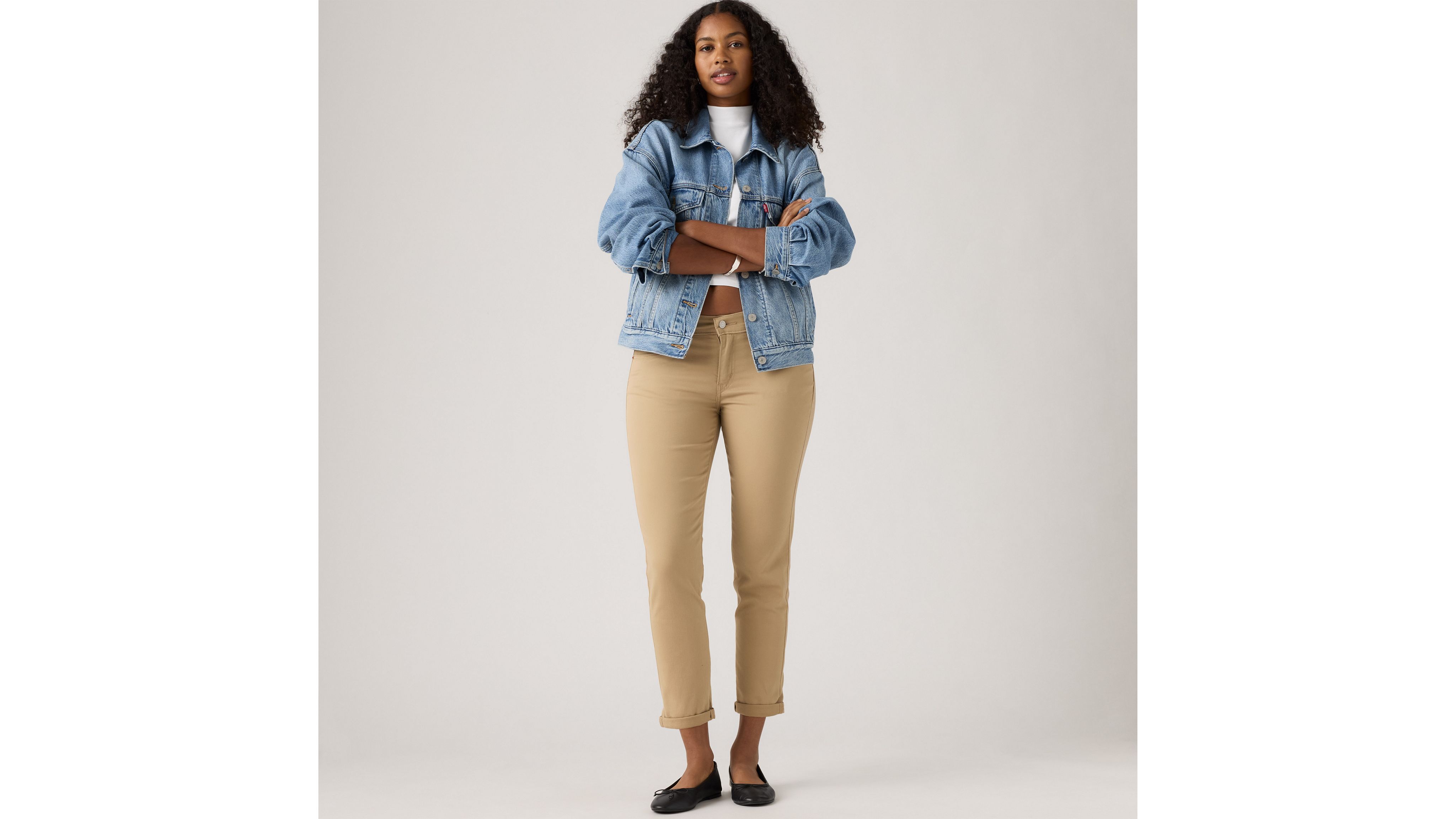 Mid Rise Boyfriend Women's Jeans 1