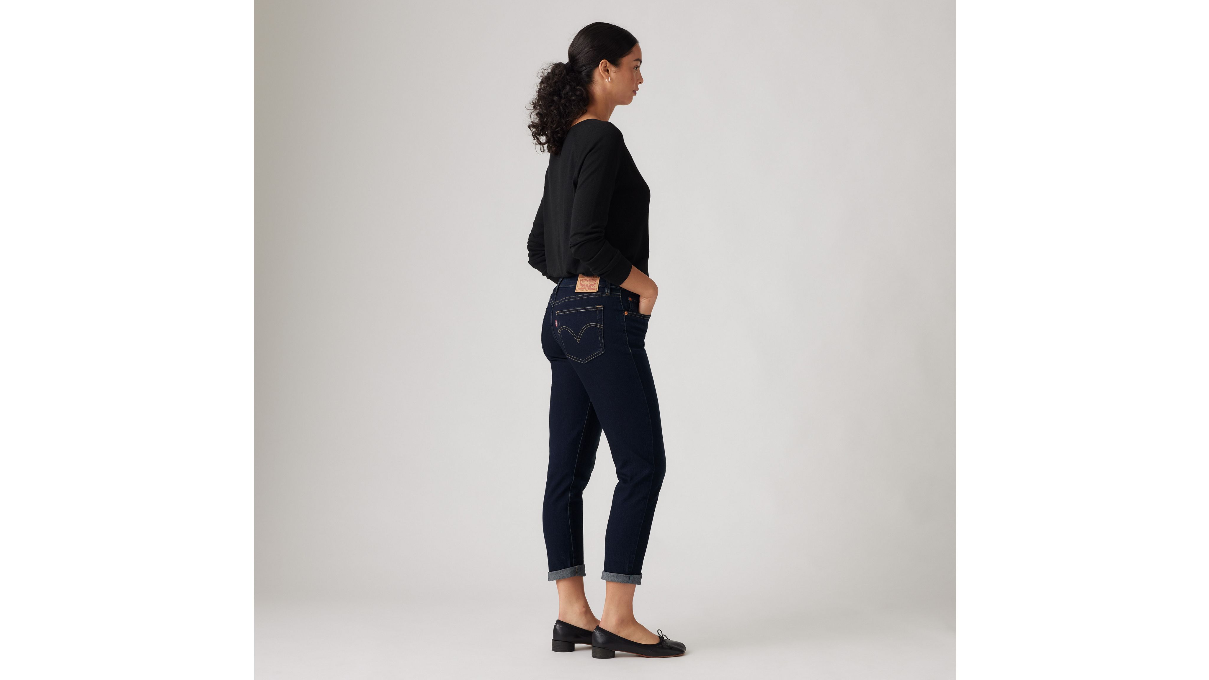 LEVI'S MID RISE BOYFRIEND WOMEN'S JEANS 34X27 