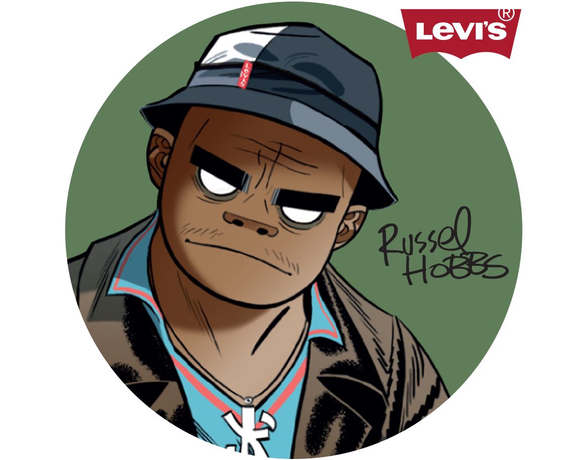 gorillaz and levis