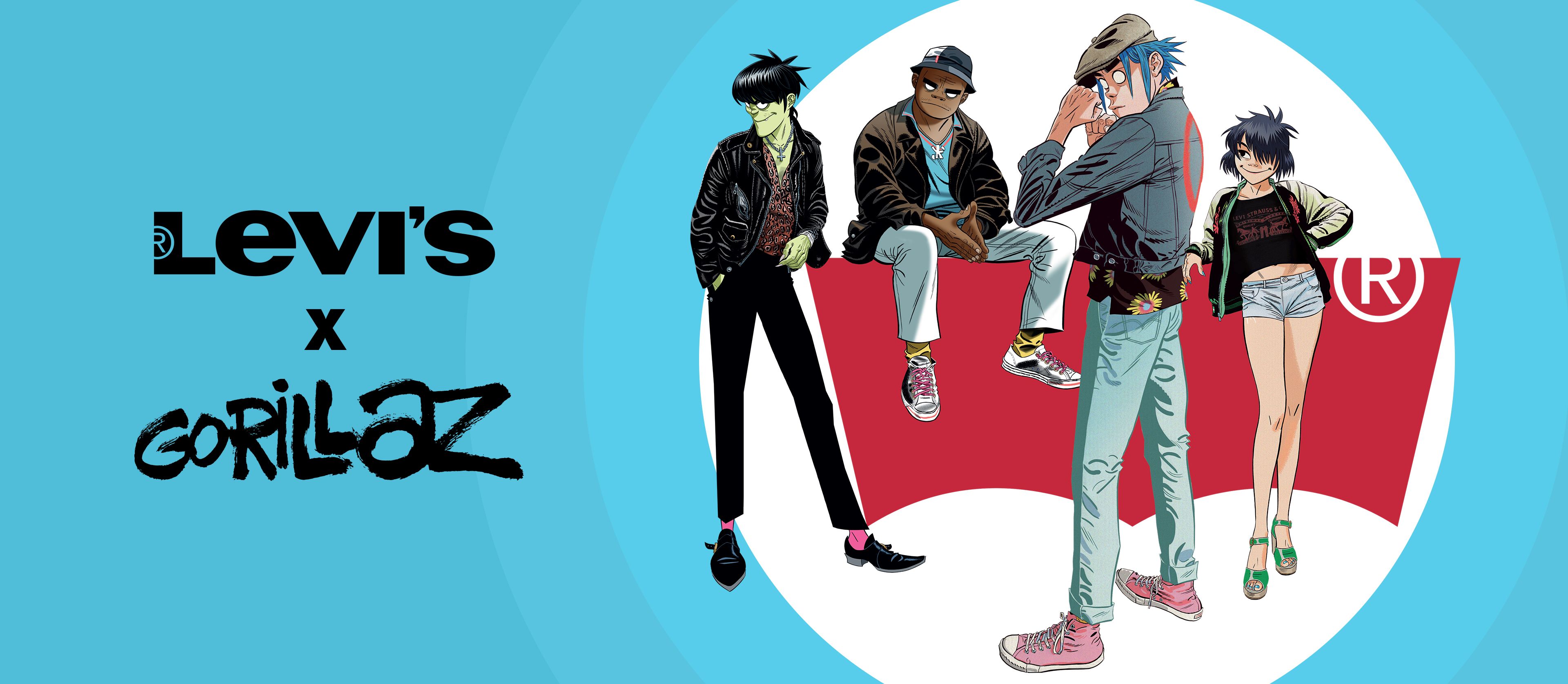 gorillaz and levis