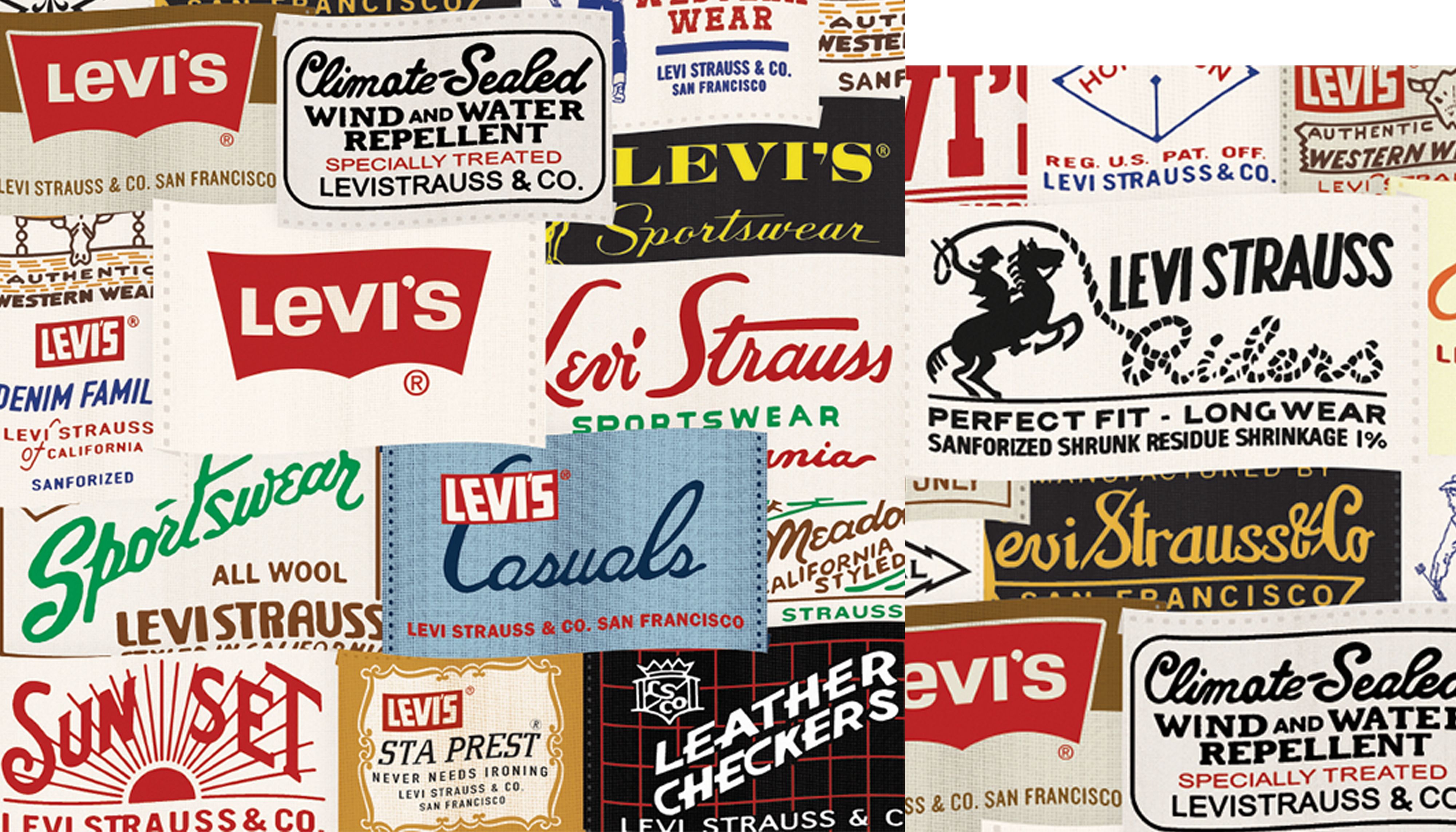 vintage levis shirt labels