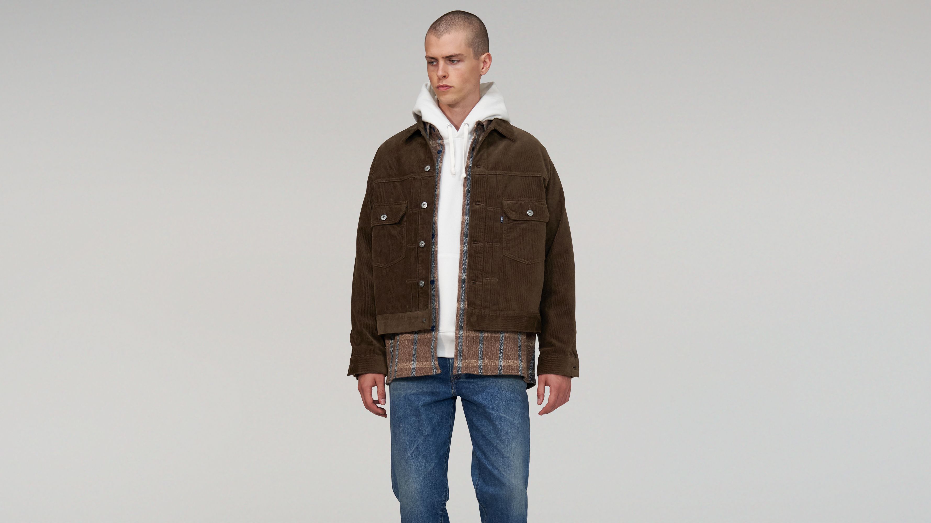 brown levis jacket