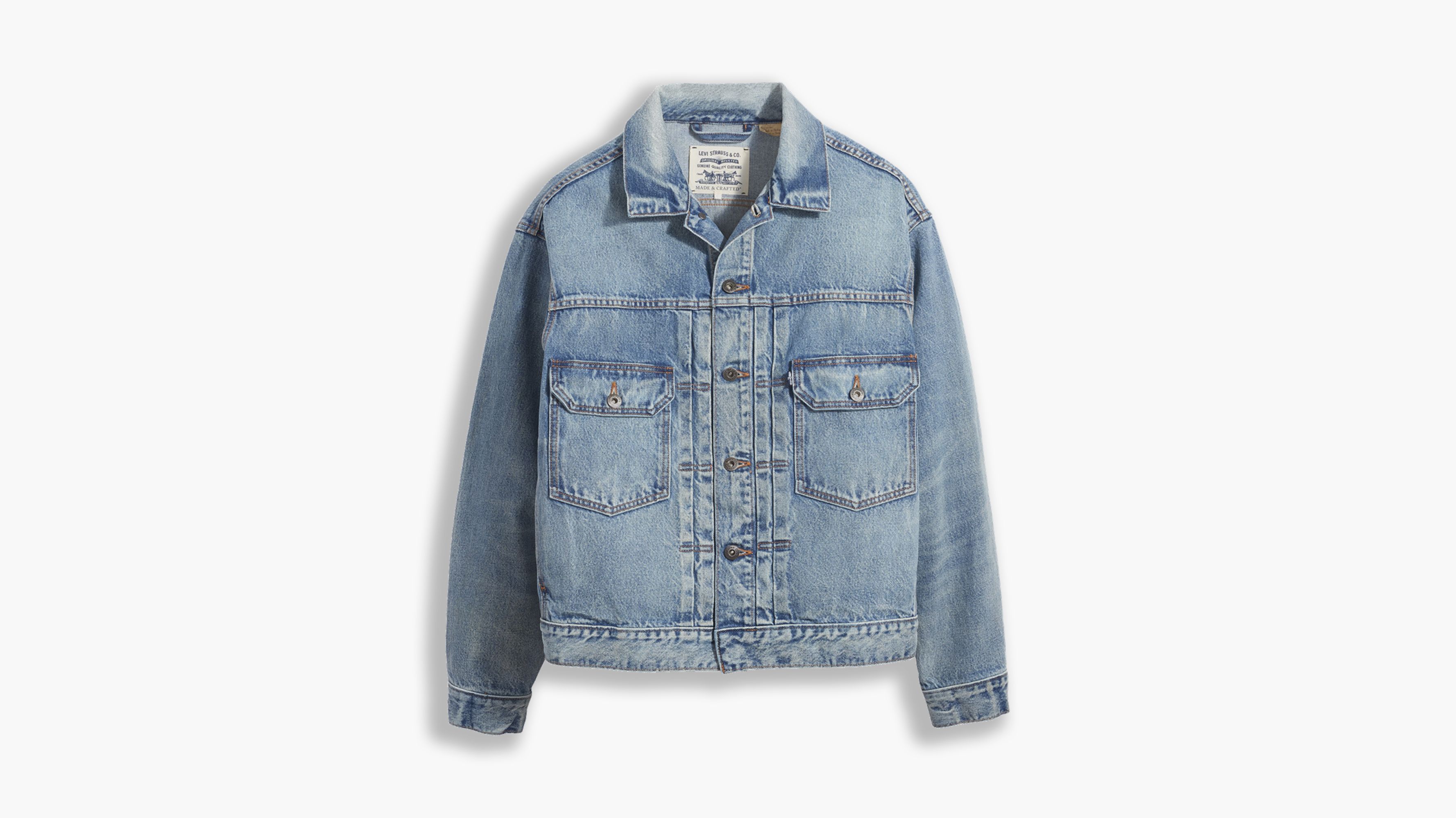 levi denim jacket oversized