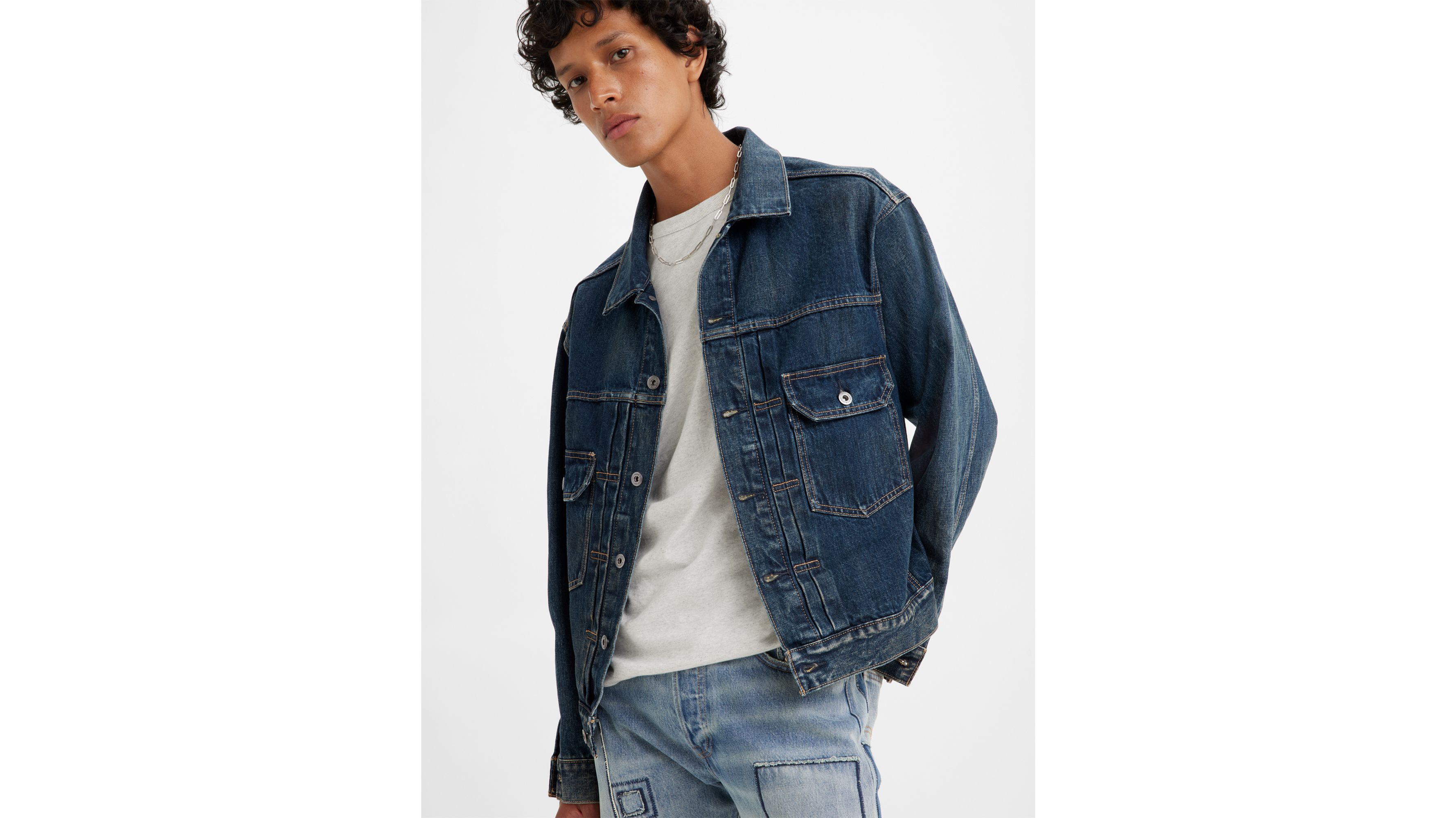 Veste jean best sale levis fille