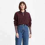 Pom Quarter-Zip Sweatshirt 2