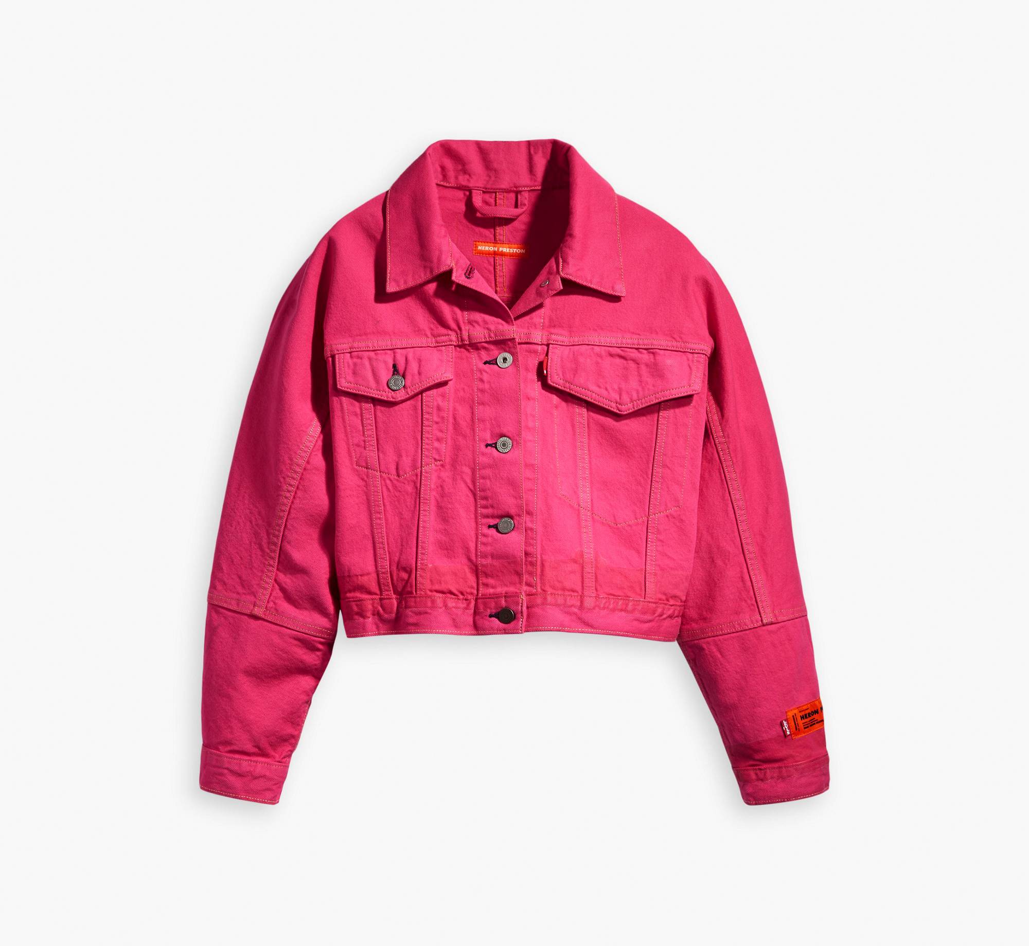 Levi's® X Heron Preston Trucker Jacket - Red | Levi's® US Levi's® X Heron Preston Trucker Jacket - Red | Levi's® US