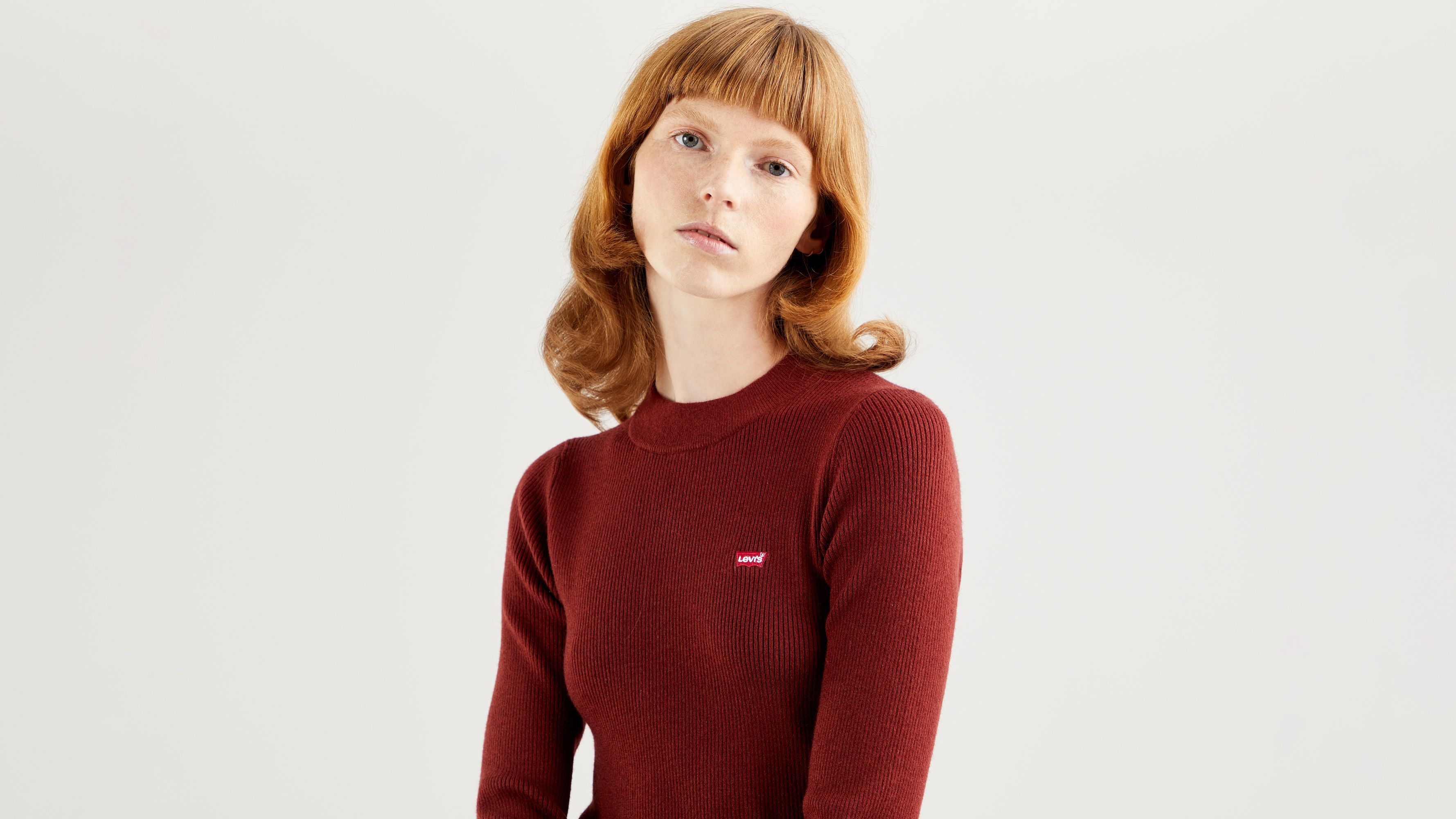 Sudadera acanalada de cuello redondo 1