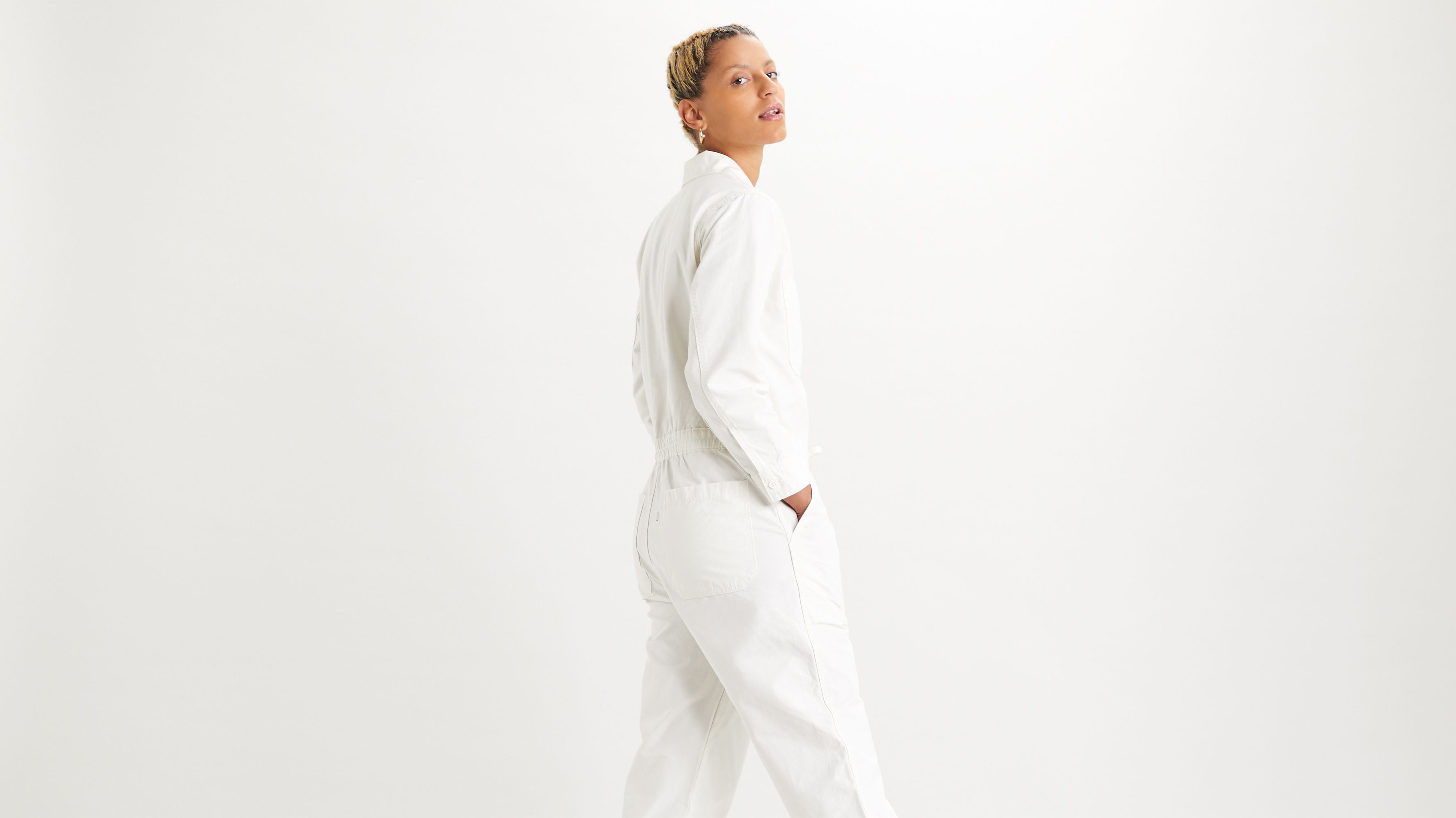 white utility suit