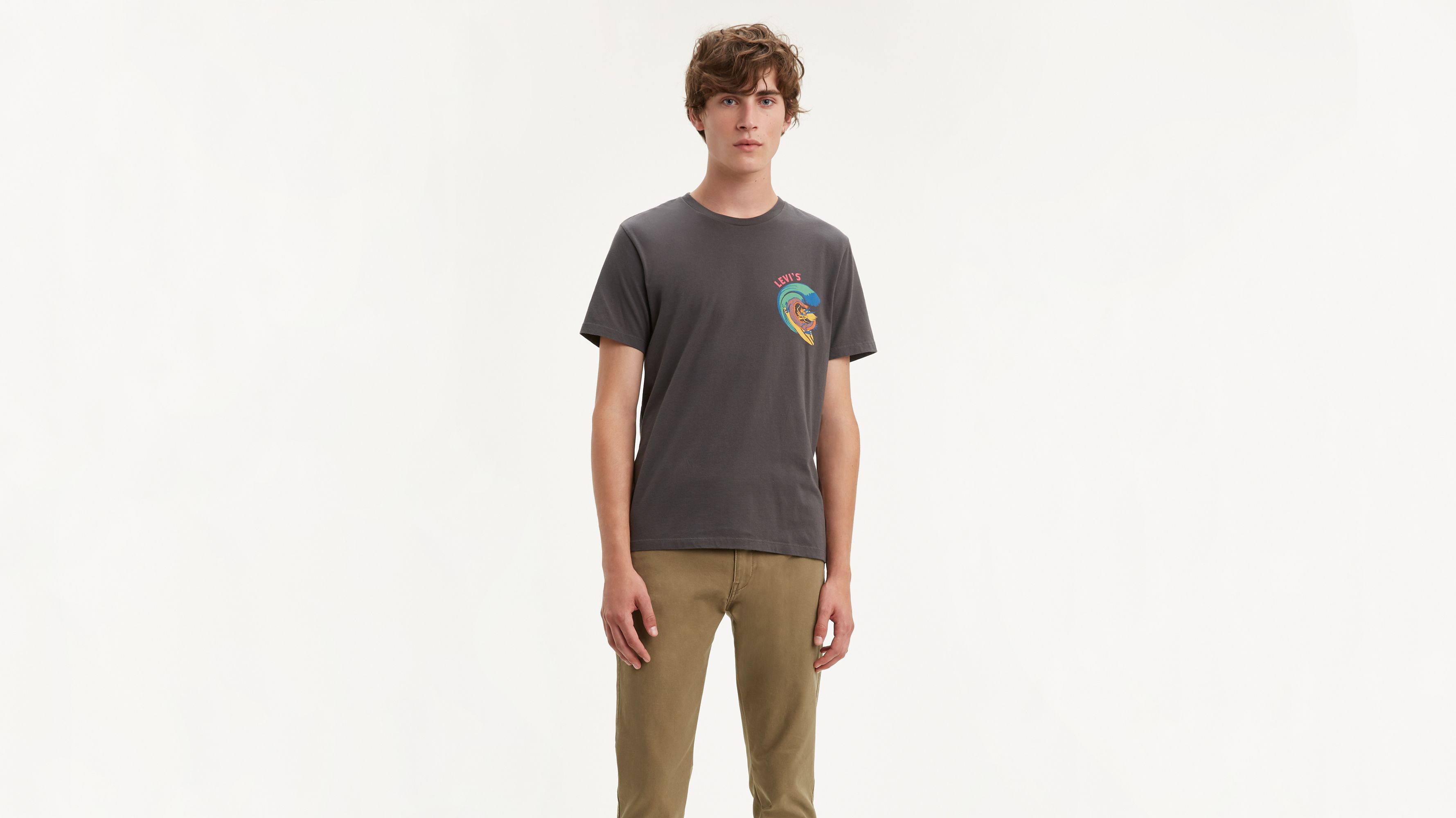 Graphic Crewneck Tee Shirt - Grey | Levi's® US