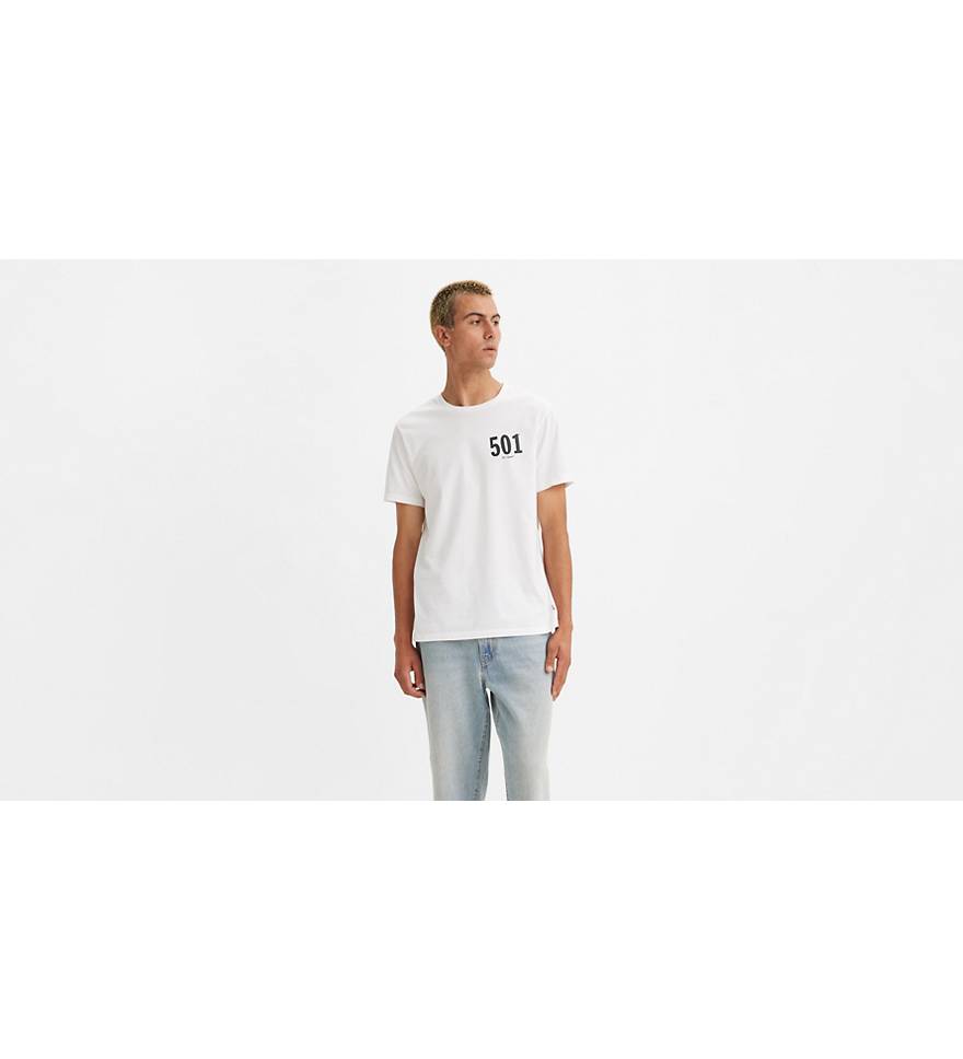 Koszulka Z zaokrąglonym Dekoltem Z grafiką - Biały | Levi's® PL