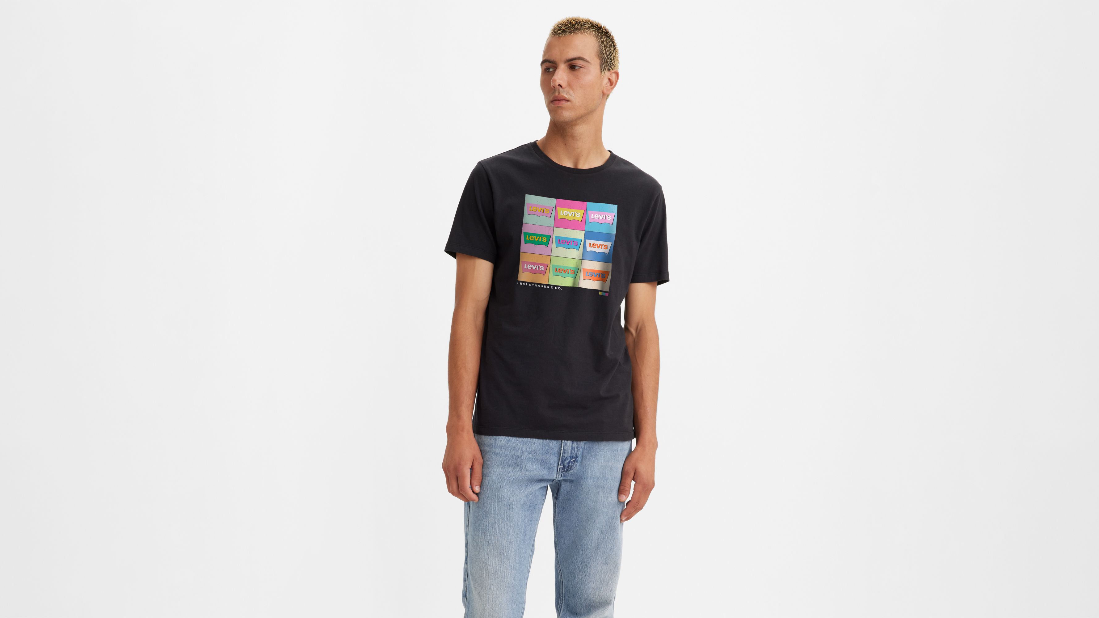 Levi rainbow t clearance shirt