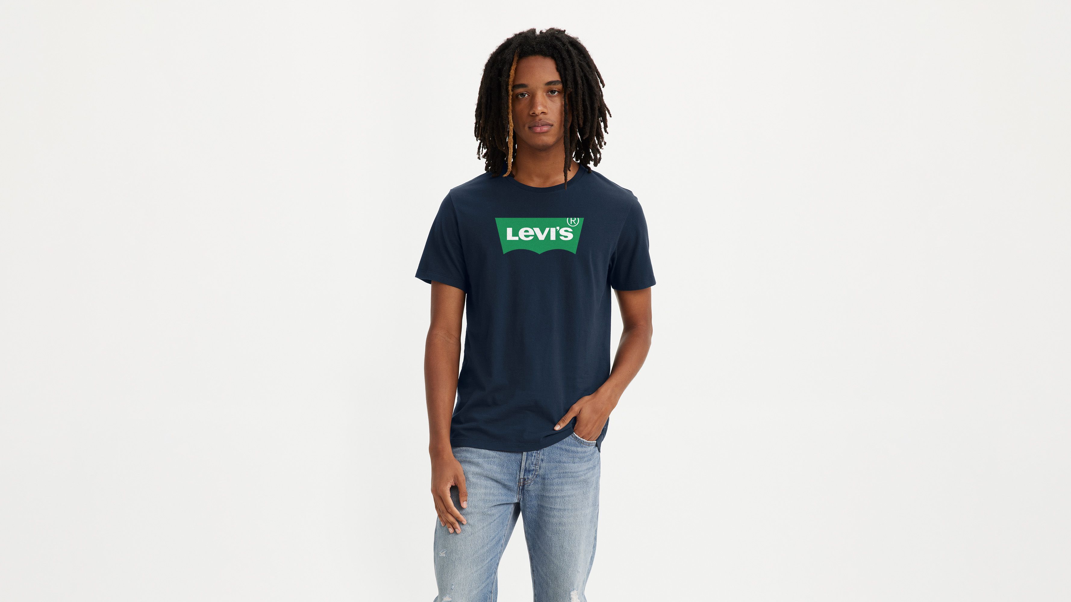 Tee-shirt À Manches Courtes Homme GRAPHIC CREWNECK 0368 BW SSNL C LEVIS