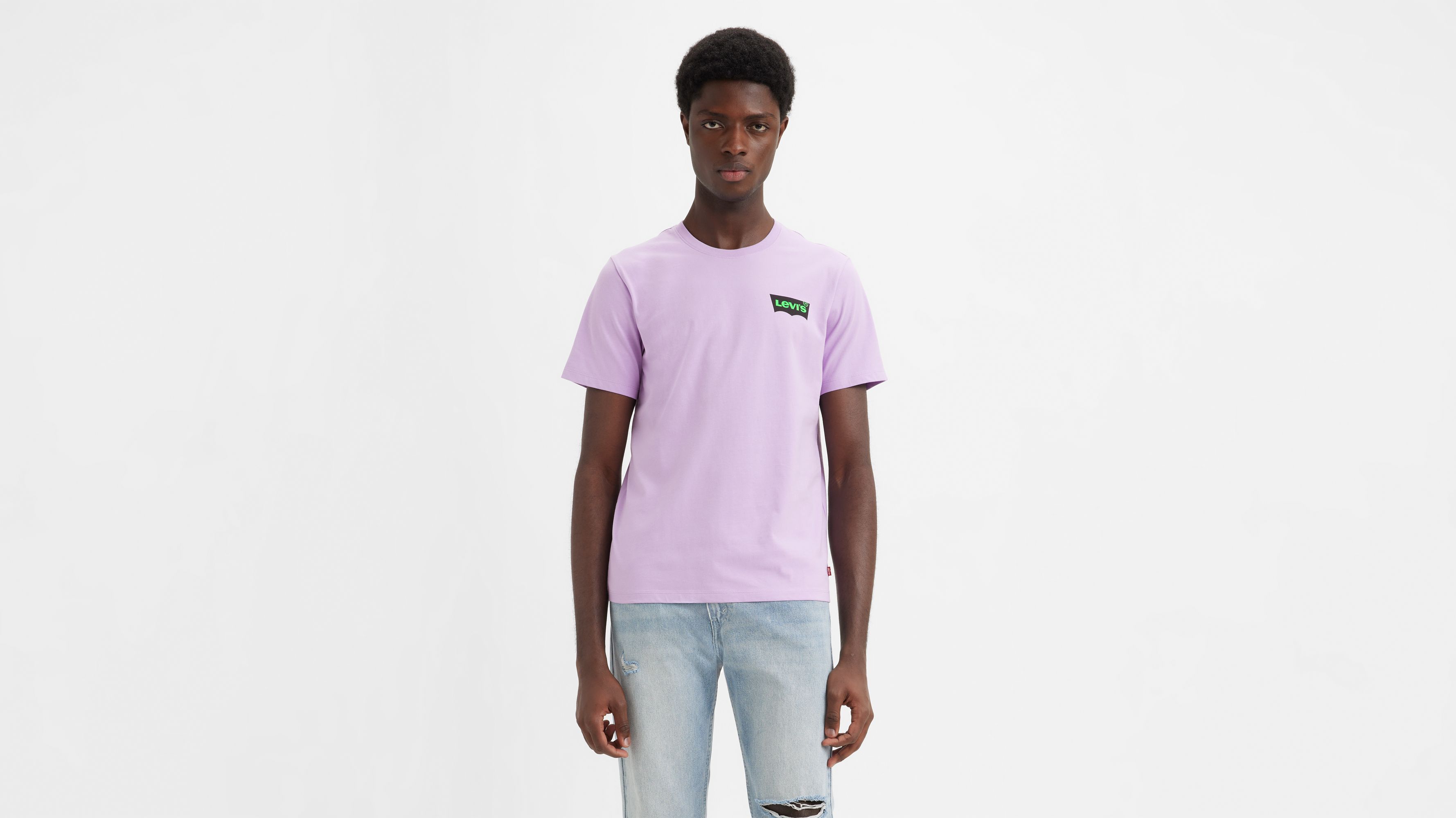 Graphic T-shirt met ronde hals 1
