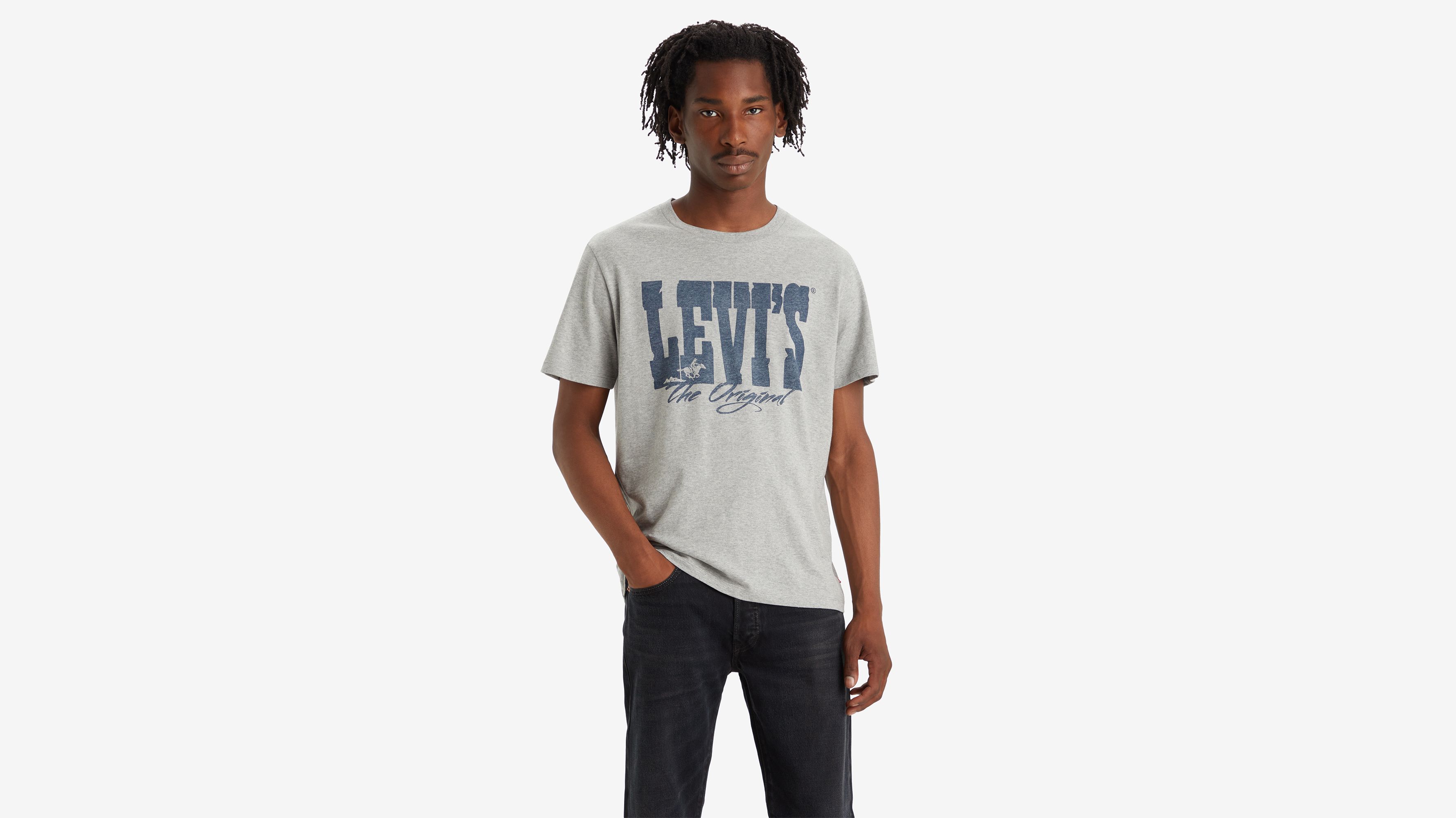 『DAI TEE EARTH GRAY L』 Classic Graphic T-shirt - Grey | Levi's® US