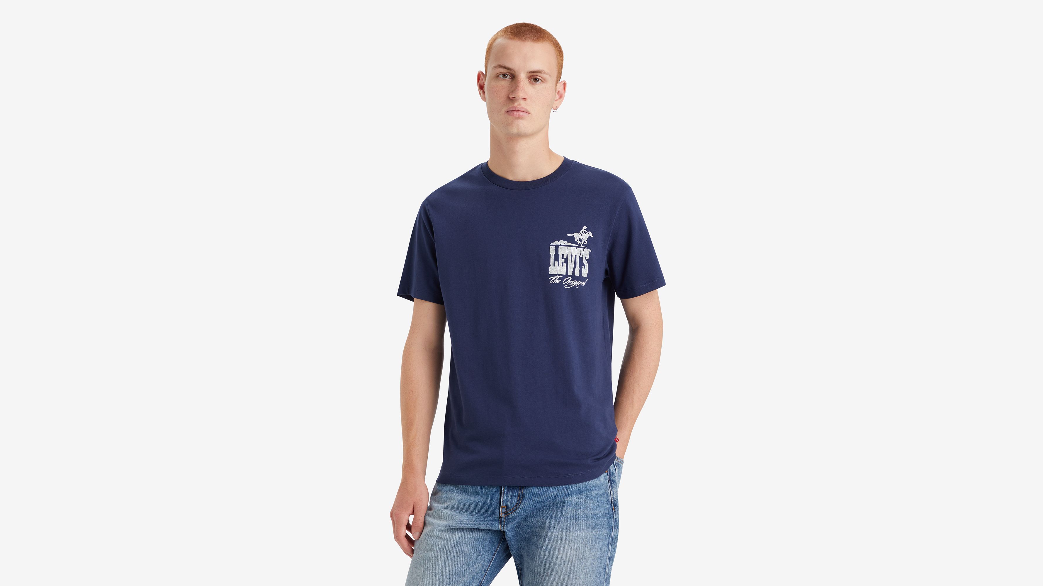blue graphic tees