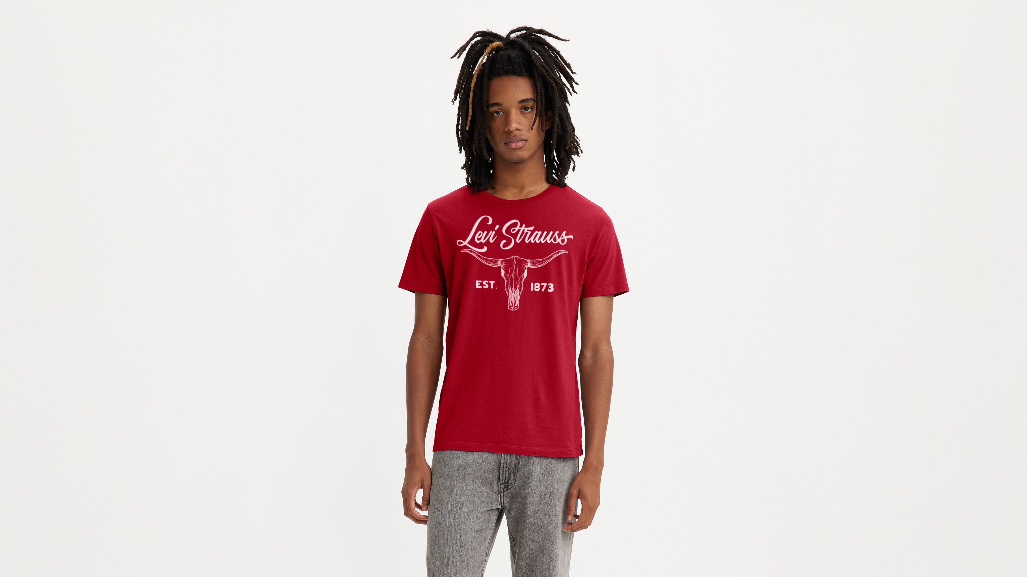 Levis hot sale red tshirt