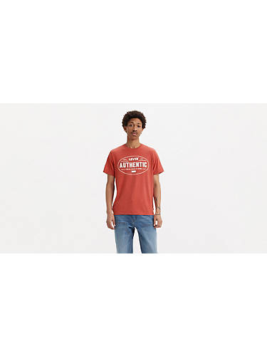 리바이스 Levi Classic Graphic T-shirt,Authentic Baked Apple - Red