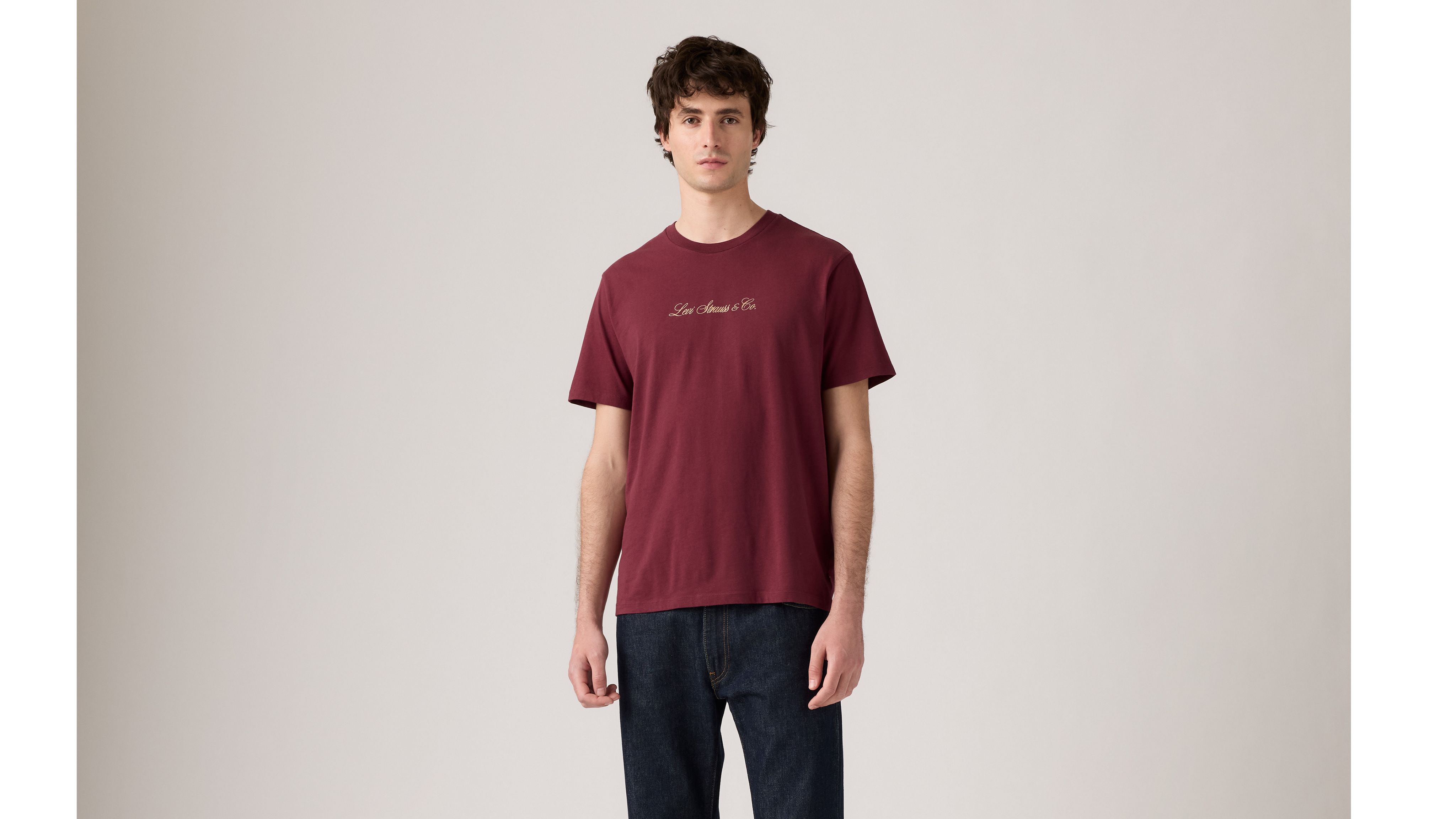 Classic T-shirt met print 1