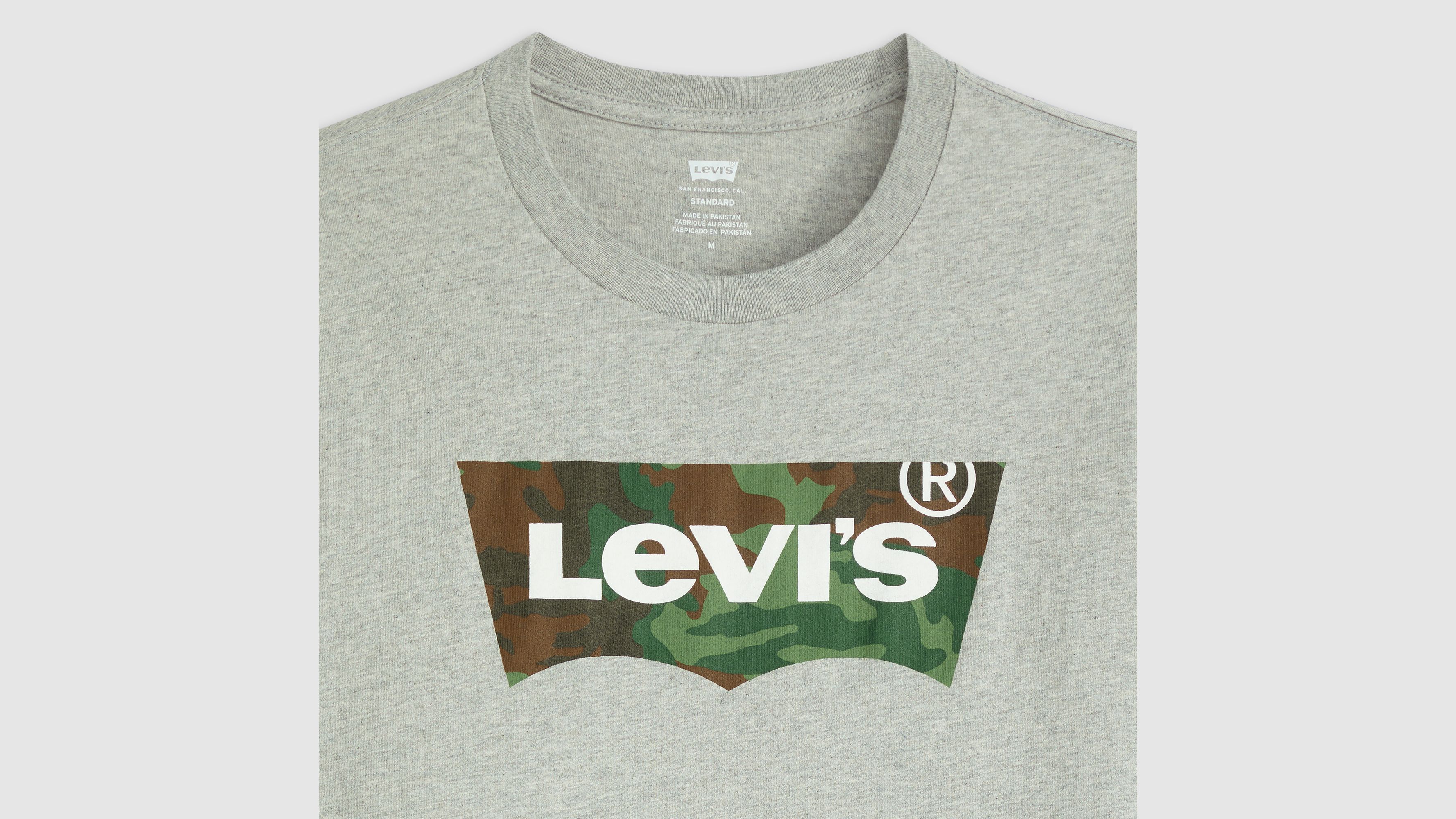 ◆LEE◆ Bottle graphic man to man light gray Classic Graphic T-shirt - Grey | Levi's® CA